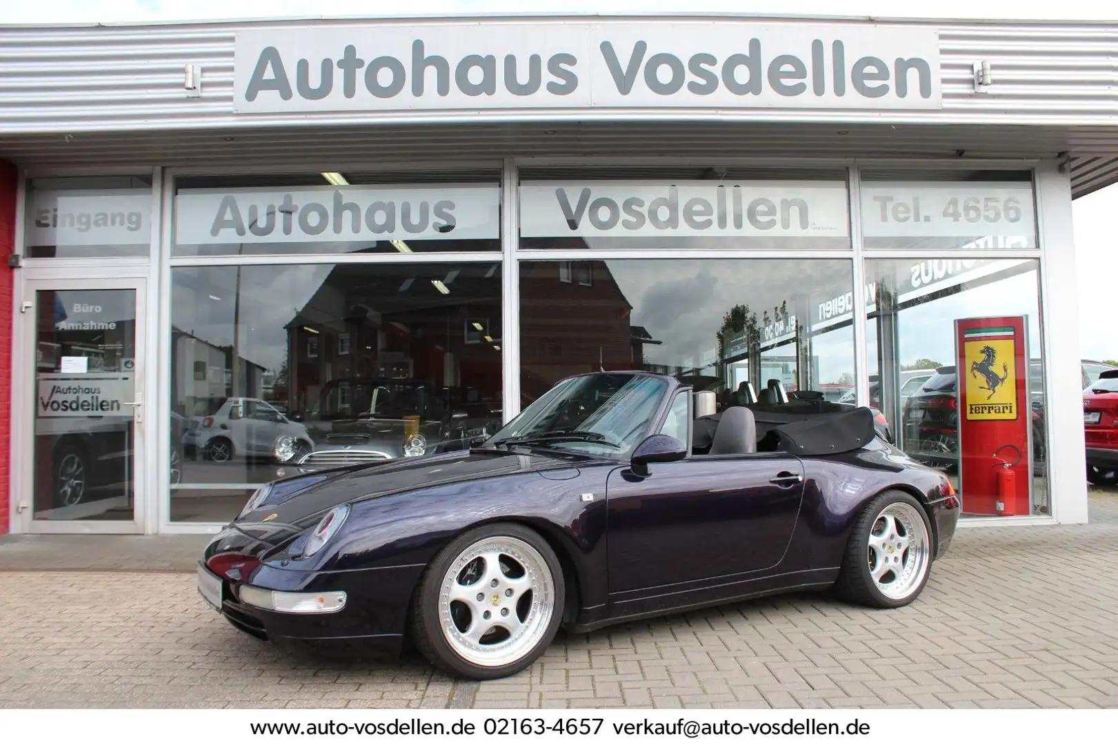 Porsche 993 911 Carrera Cabrio 18 Zoll Klima Top Zustand Violett - 1