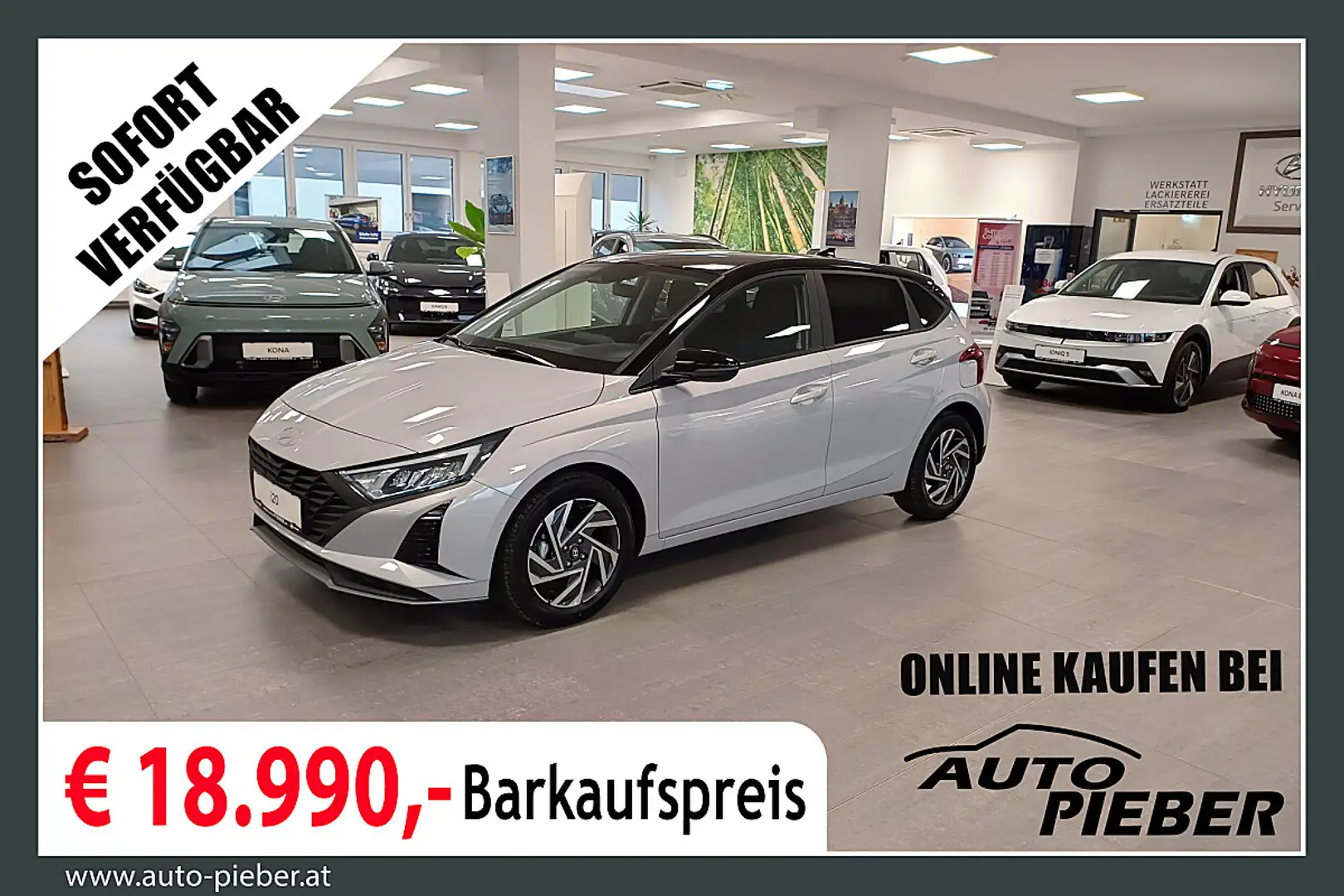 Hyundai i20 1,2 MPI Comfort Line *LED*Navi*RFK* Grau - 1