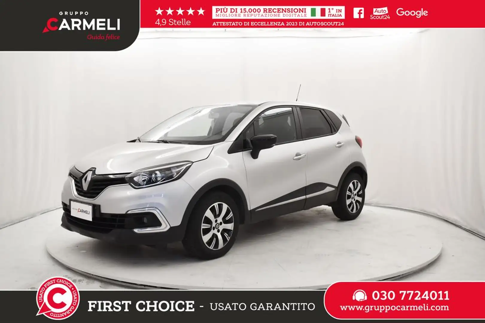 Renault Captur 1.5 dci Sport Edition2 90cv edc Grigio - 1