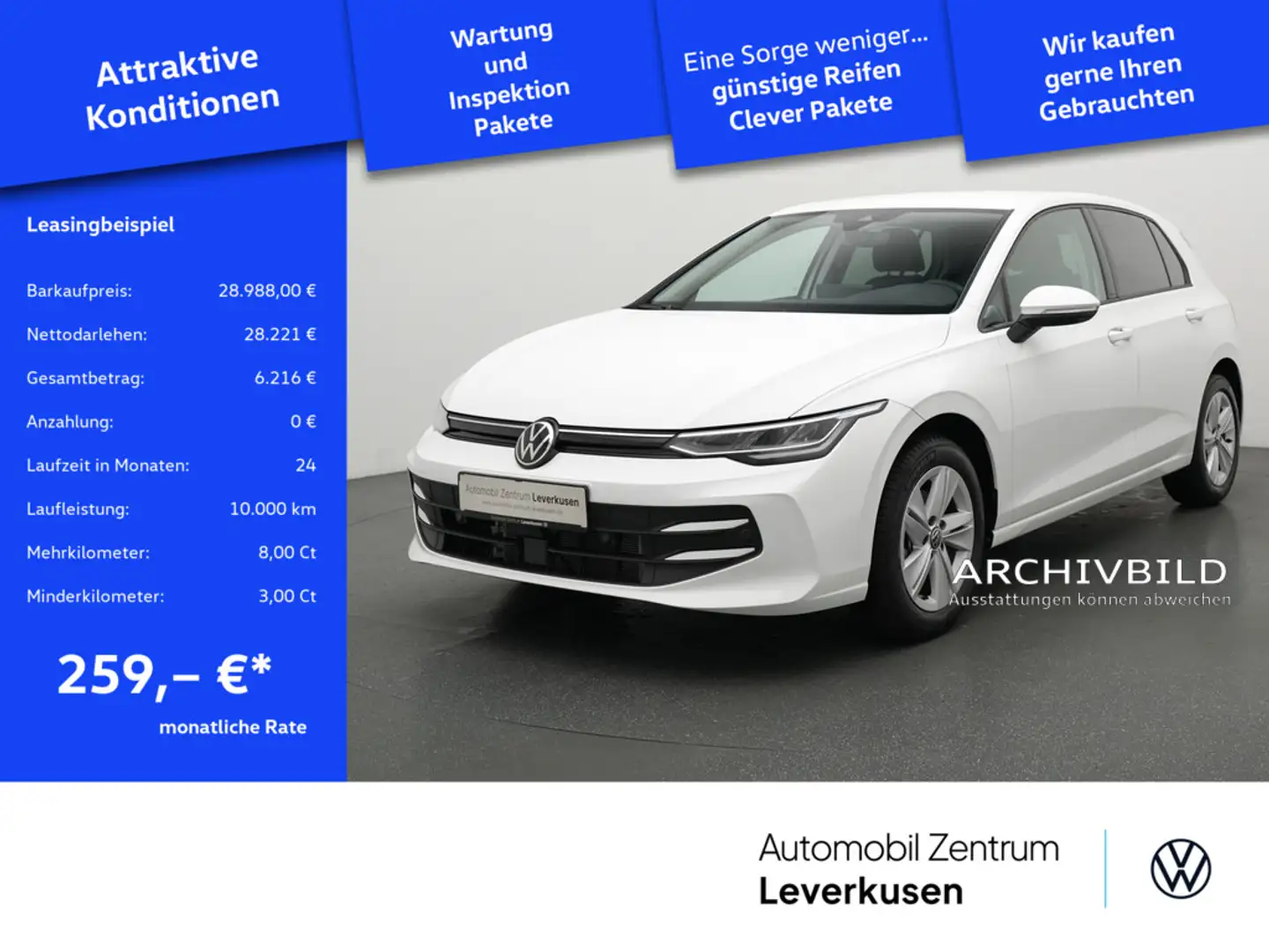 Volkswagen Golf VIII Goal DSG CARPLAY PDC NAVI ACC AHK VIRT Schwarz - 1