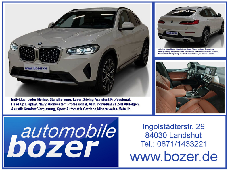 BMW X4 xDr 30d Leder Individual Merino NP:92.239