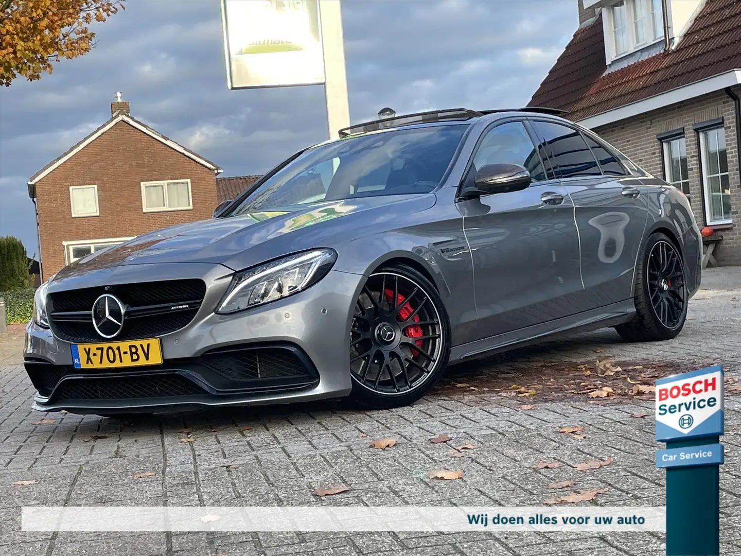 Mercedes-Benz C 63 AMG C63 S 510PK Edition 1 / Pano / Schaalstoelen / Car Grijs - 1