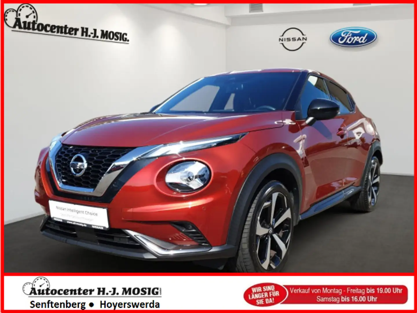 Nissan Juke 1,0 Automatik Tekna / BOSE / AHK Rouge - 1