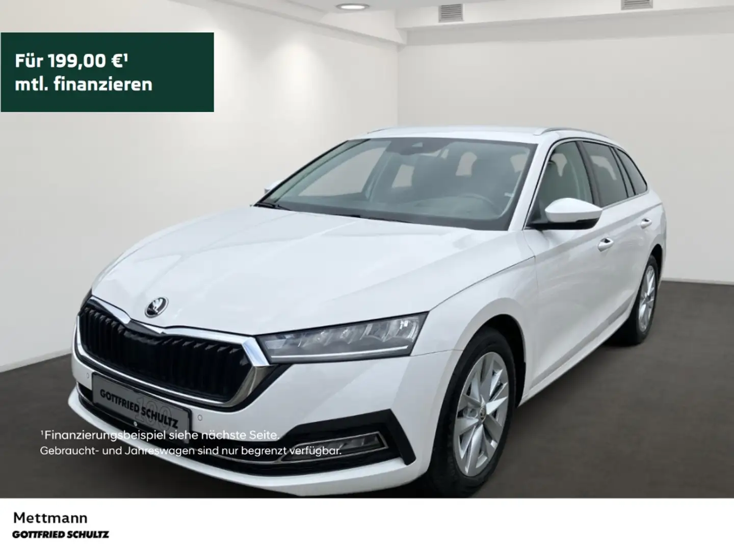 Skoda Octavia Com. 2.0 TDI Style LED NAVI AHK SHZ PDC LM ZV Weiß - 1