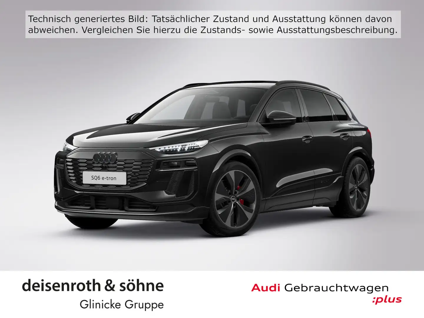 Audi SQ6 e-tron AHK/B&O/TechPro/Pano/21"/Nav/Assi Schwarz - 1
