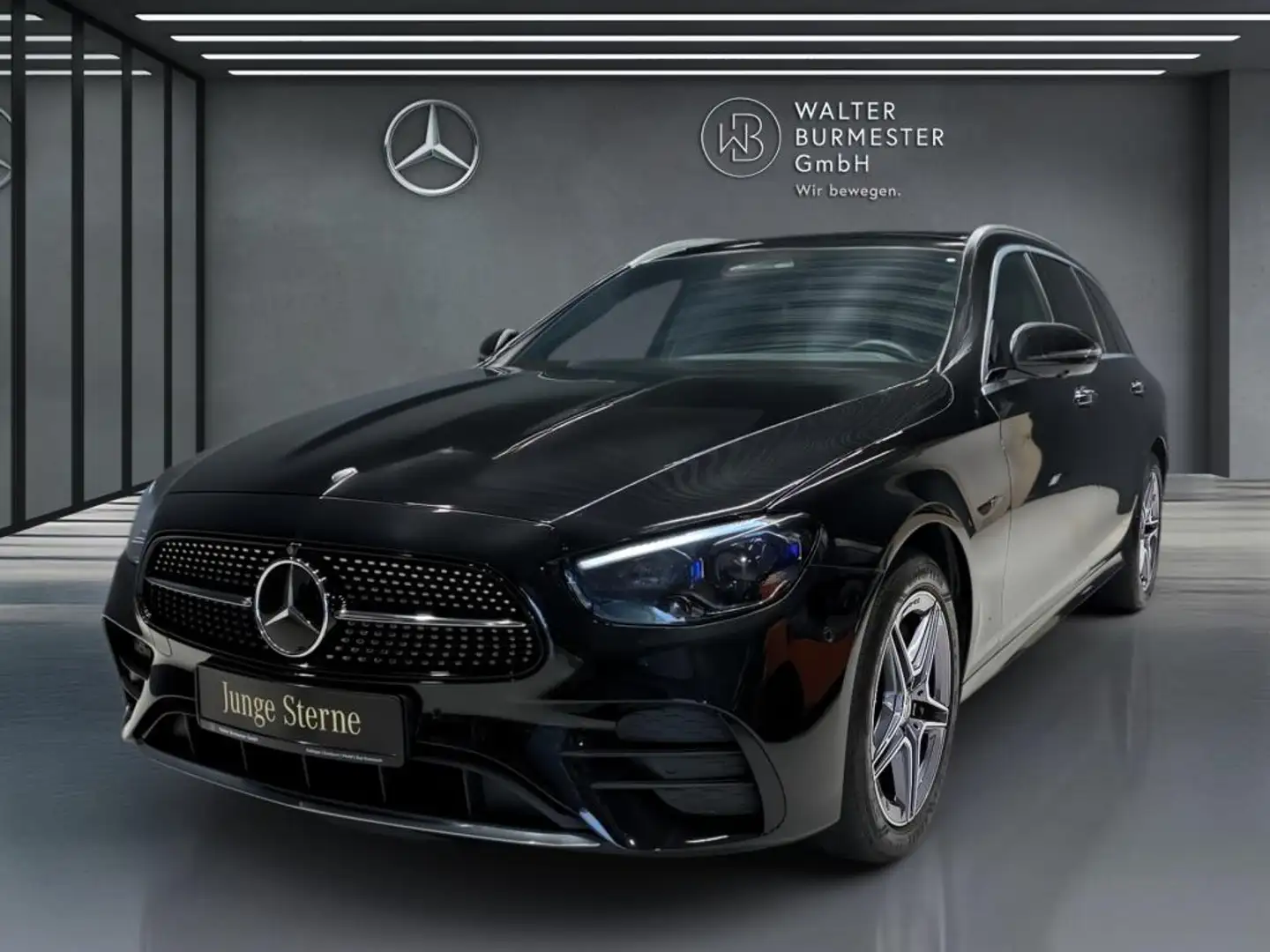 Mercedes-Benz E 300 de T Avantgarde+360°+Distronic+Navi+Pano Zwart - 2