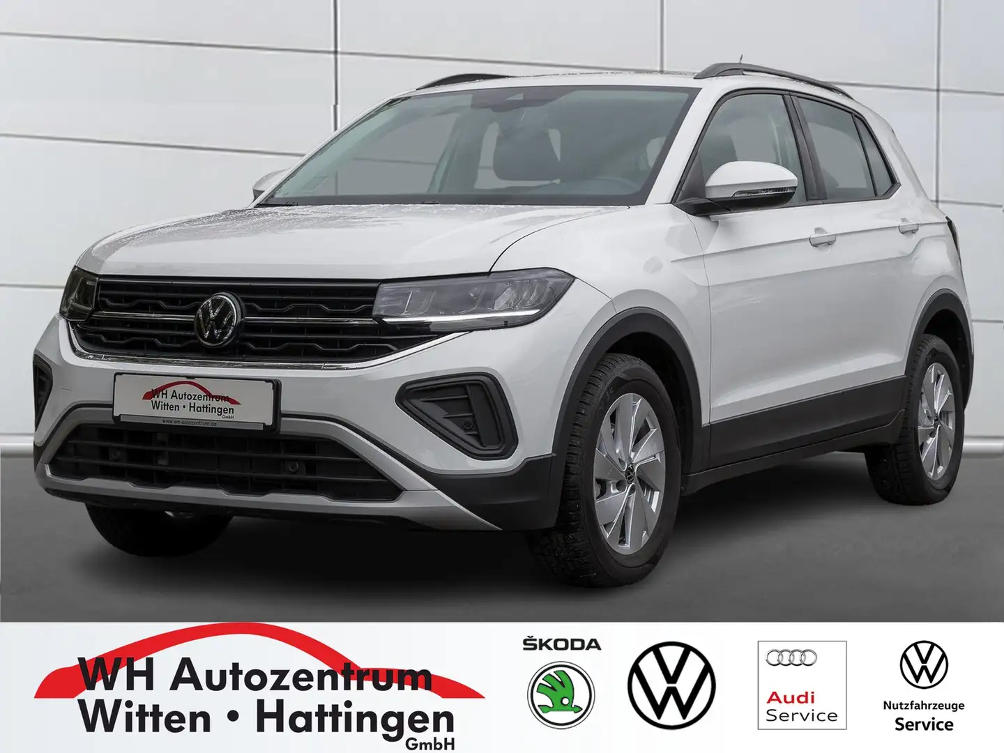 Volkswagen T-Cross 1.0 TSI Life AHK LED GJ-REIFEN APP-CONNECT PDC Weiß - 1