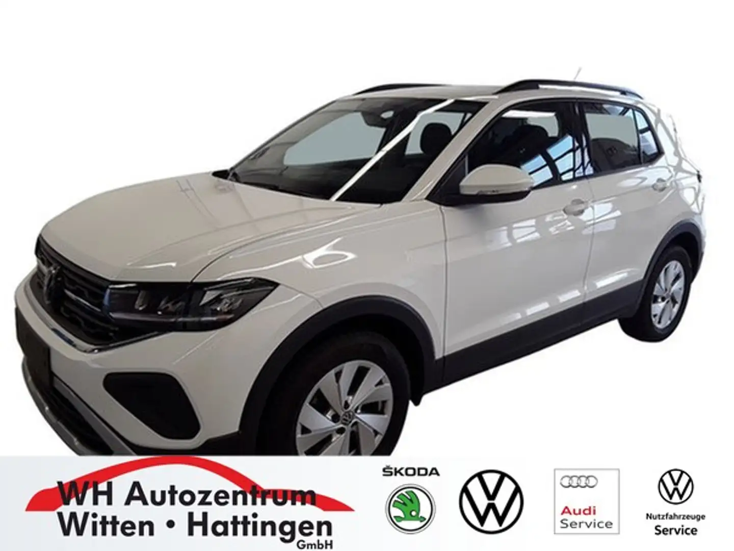 Volkswagen T-Cross 1.0 TSI Life AHK LED GJ-REIFEN APP-CONNECT PDC Weiß - 1