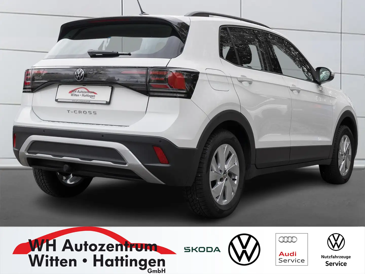 Volkswagen T-Cross 1.0 TSI Life AHK LED GJ-REIFEN APP-CONNECT PDC Weiß - 2