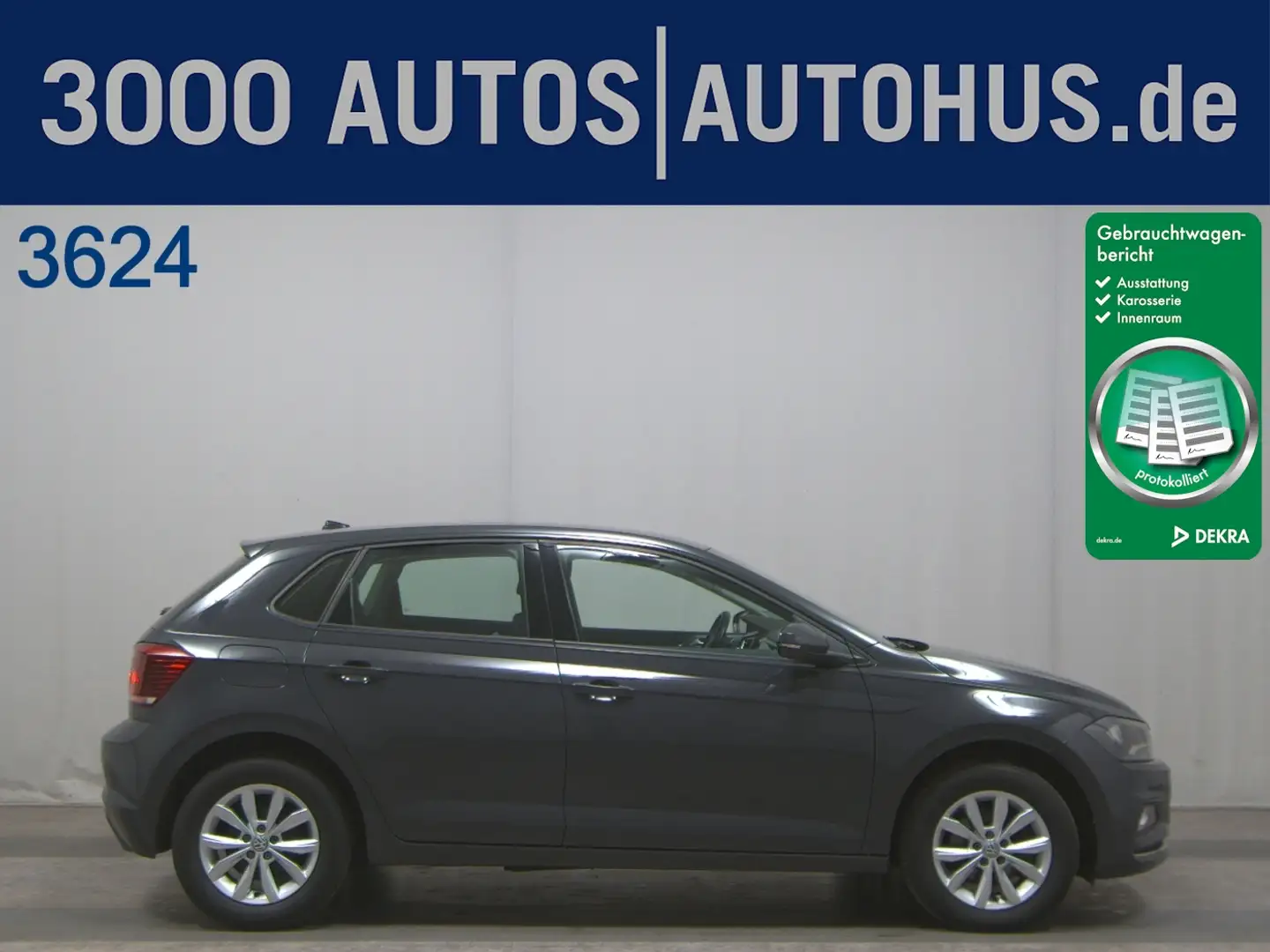 Volkswagen Polo VI 1.6 TDI Highline AHK ACC Navi AUT Grau - 1