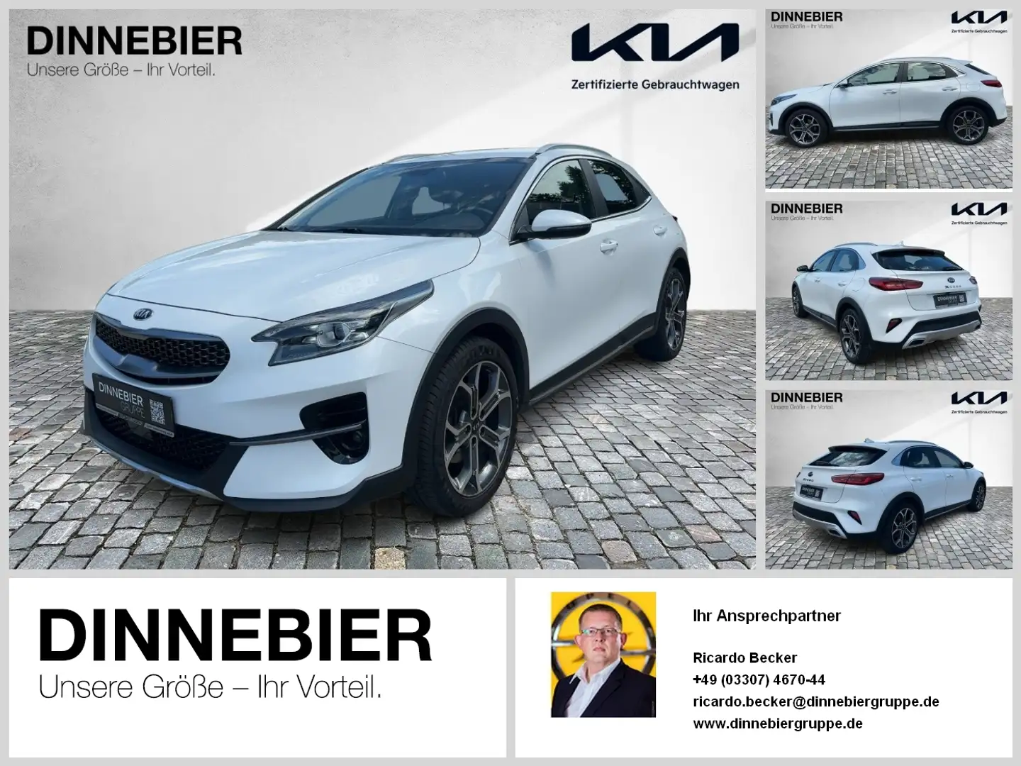 Kia XCeed Spirit 1.5T |*RFK*beheiz.Lenkr*Sitzheiz*| Blanc - 1