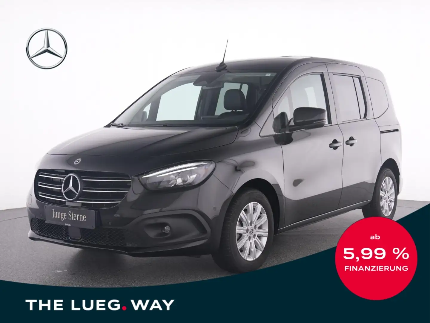 Mercedes-Benz T-Class T 160  Progressive+MBUX+LED-HP+AHK+Keyl+SpurA+SH Schwarz - 1