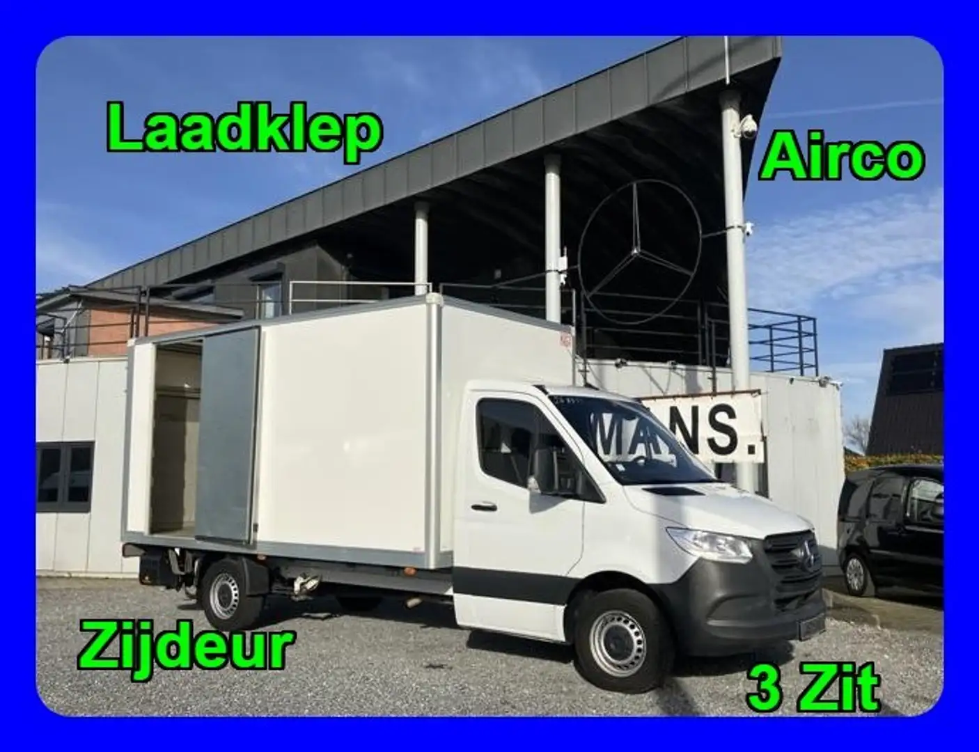 Mercedes-Benz Sprinter 315 32.230€ +BTW / Laadklep + Zijdeur / 3 Zits Wit - 1