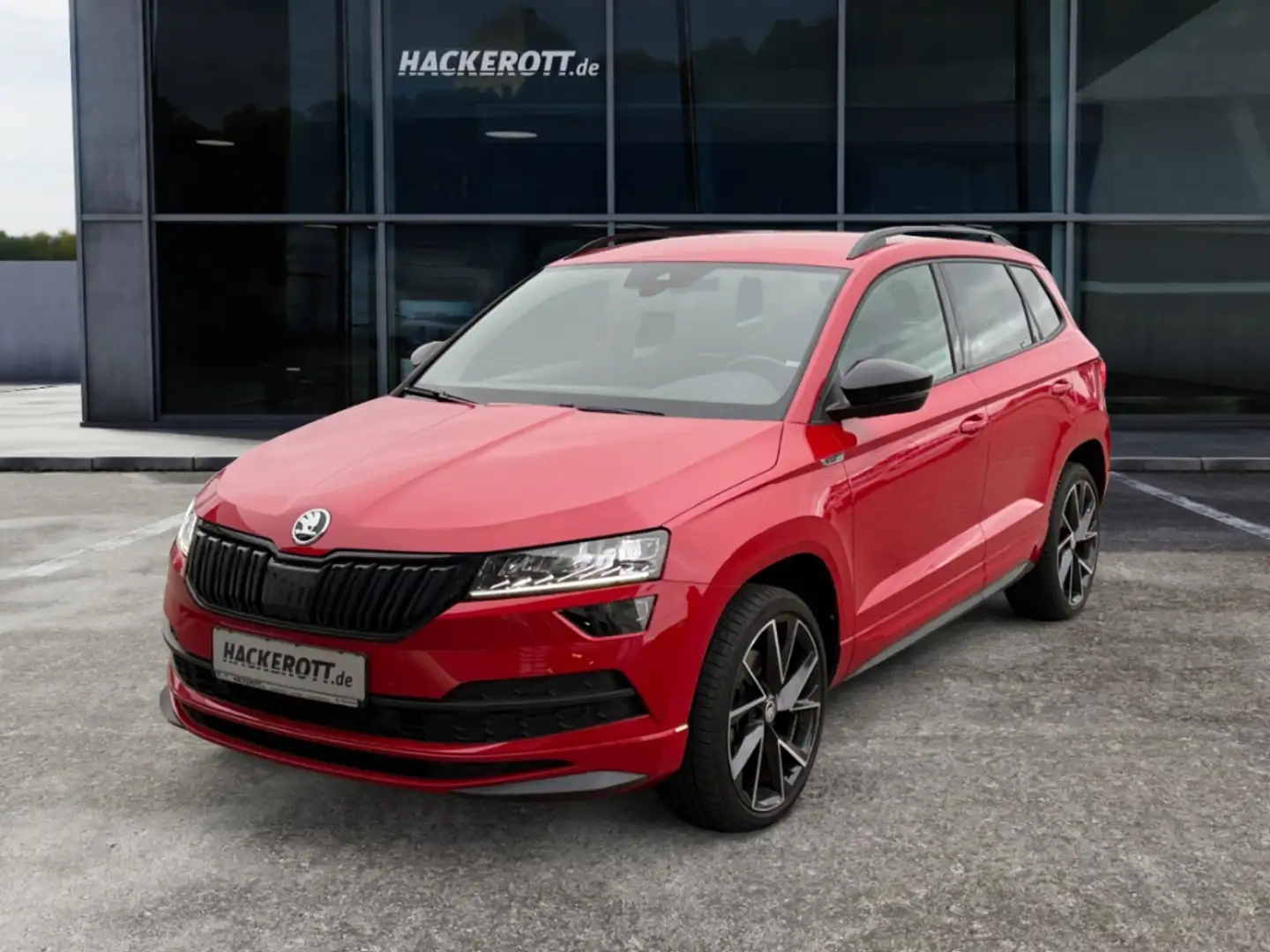 Skoda Karoq Sportline 1.5 TSI DSG PDC Navi AHK ACC Rückfahrk. Rot - 2