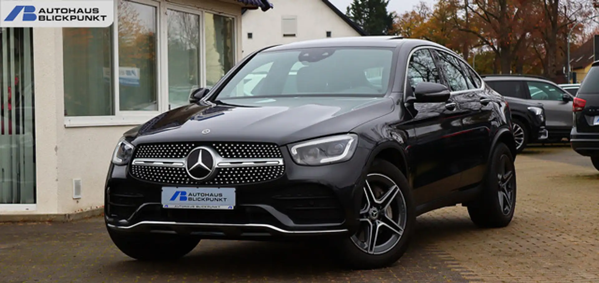 Mercedes-Benz GLC 400 d 4M Coupe AMG DISTRO+KAM360+BURMESTER Grijs - 1