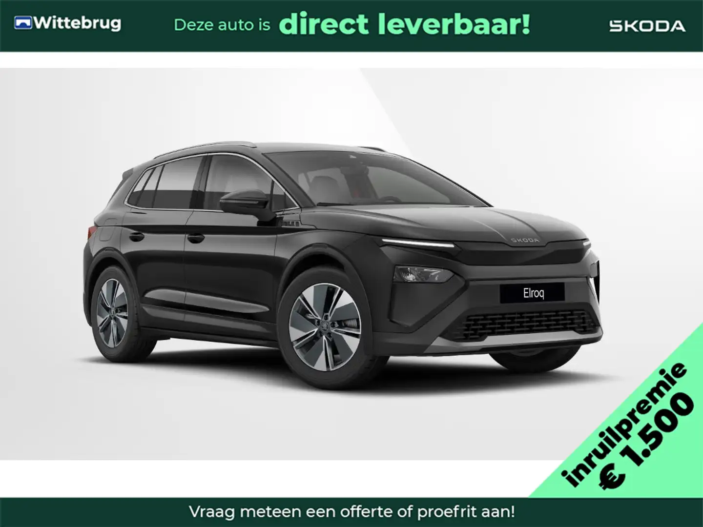 Skoda Elroq 60 Business Edition Business upgrade pakket Clever Zwart - 1