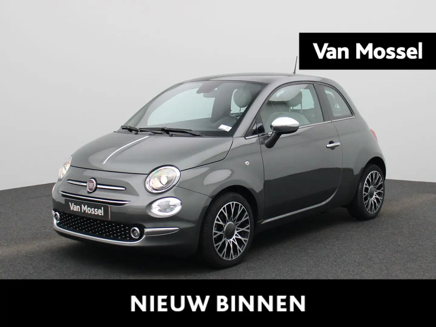 Fiat 500 1.0 Hybrid 70 Rockstar Grijs - 1