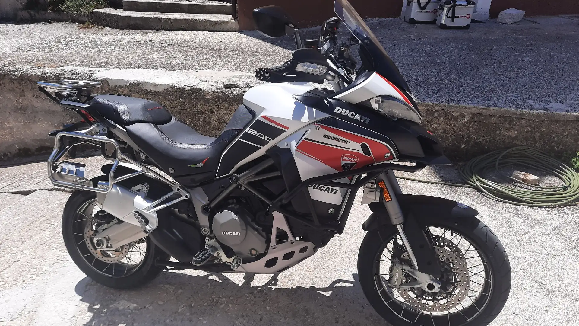 Ducati Multistrada 1200 enduro (Star White) Alb - 1