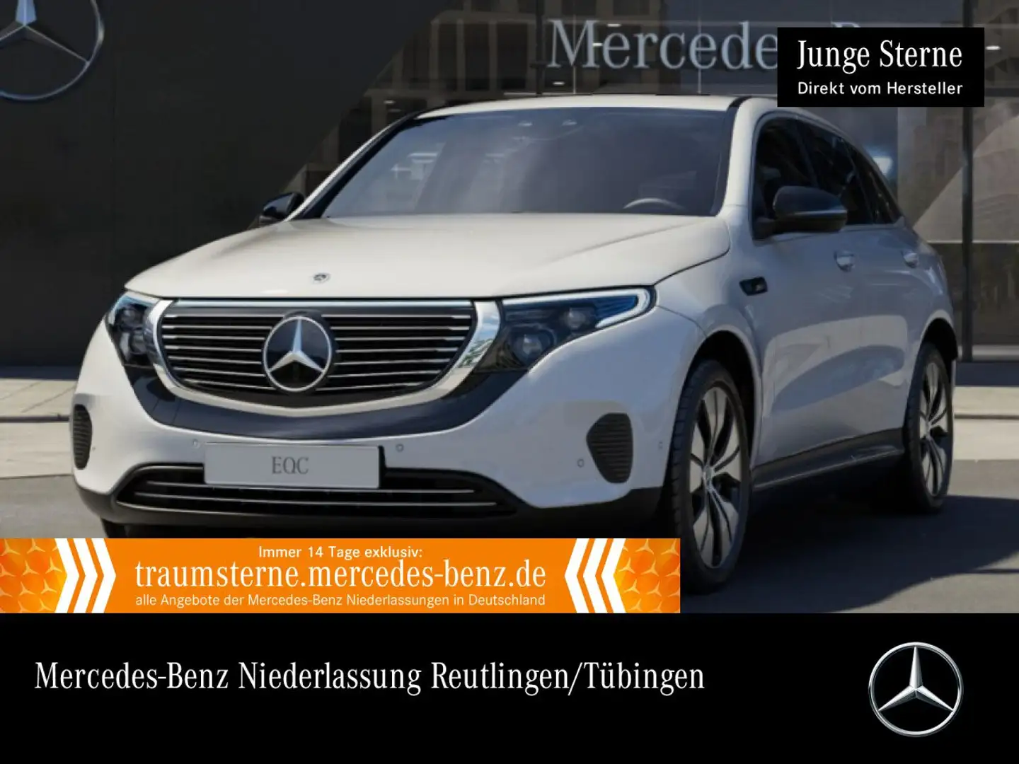 Mercedes-Benz EQC 400 4M AHK+MULTIBEAM+KAMERA+TOTW+KEYLESS Weiß - 1