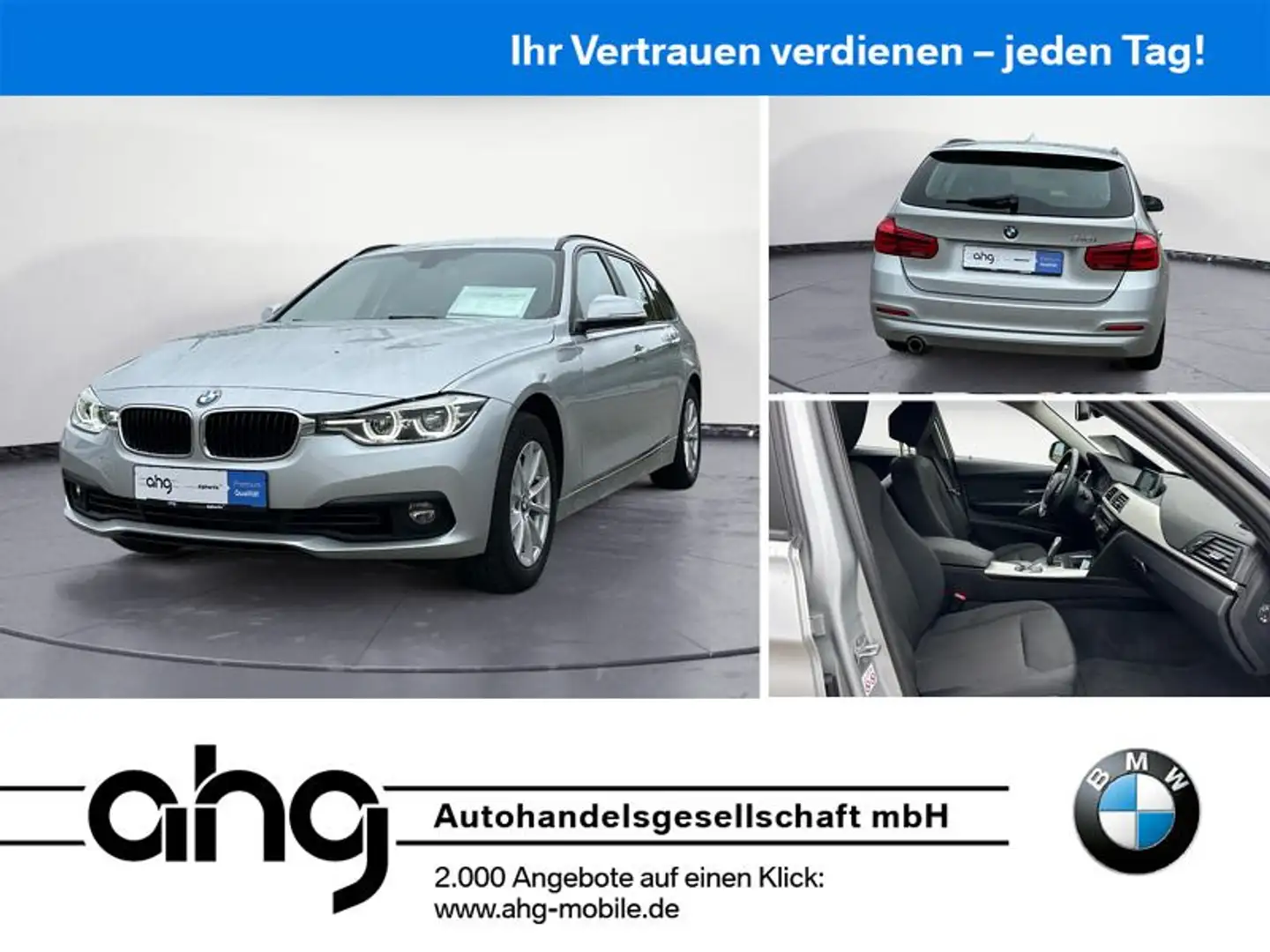 BMW 318 i Touring Advantage Aut. Navi Business Paket Silber - 1