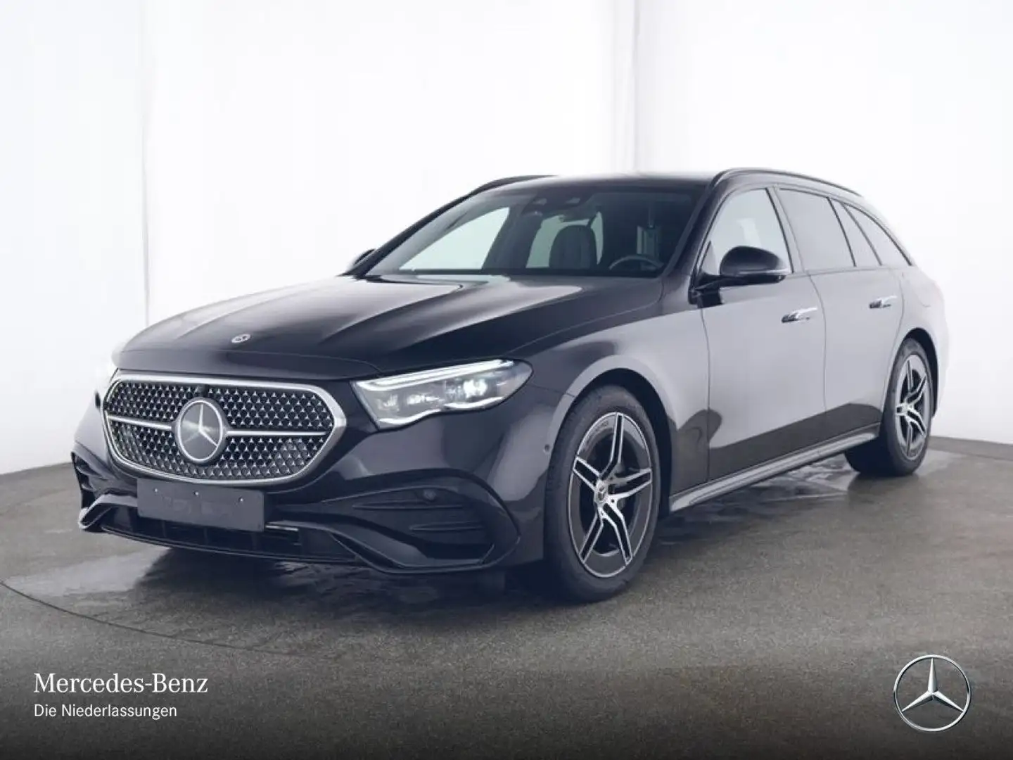 Mercedes-Benz E 300 de T Hybrid AMG Fahrass 360° Pano Burmester Schwarz - 2