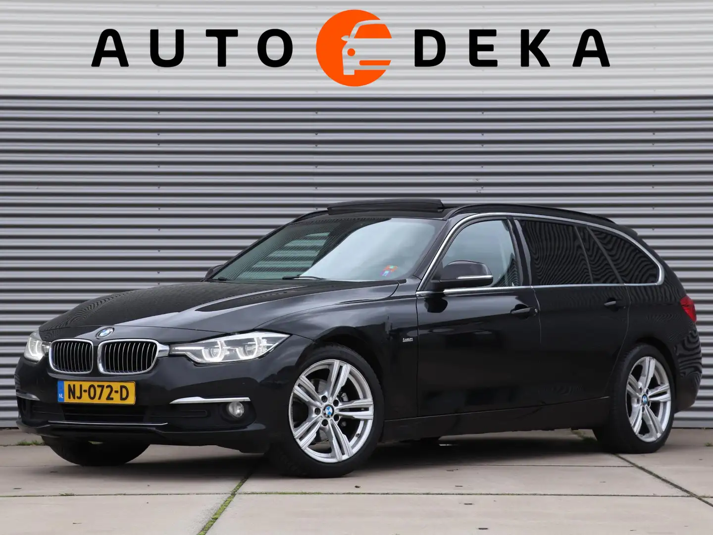 BMW 320 3-serie Touring 320d Luxury Automaat *Panodak*Lede Zwart - 1