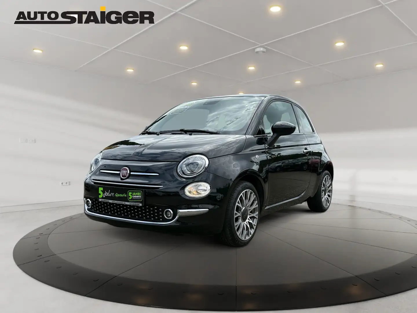 Fiat 500 1.2 8V S&S Star Pano+SD+LM+PDC+Facelift+AUT Schwarz - 2