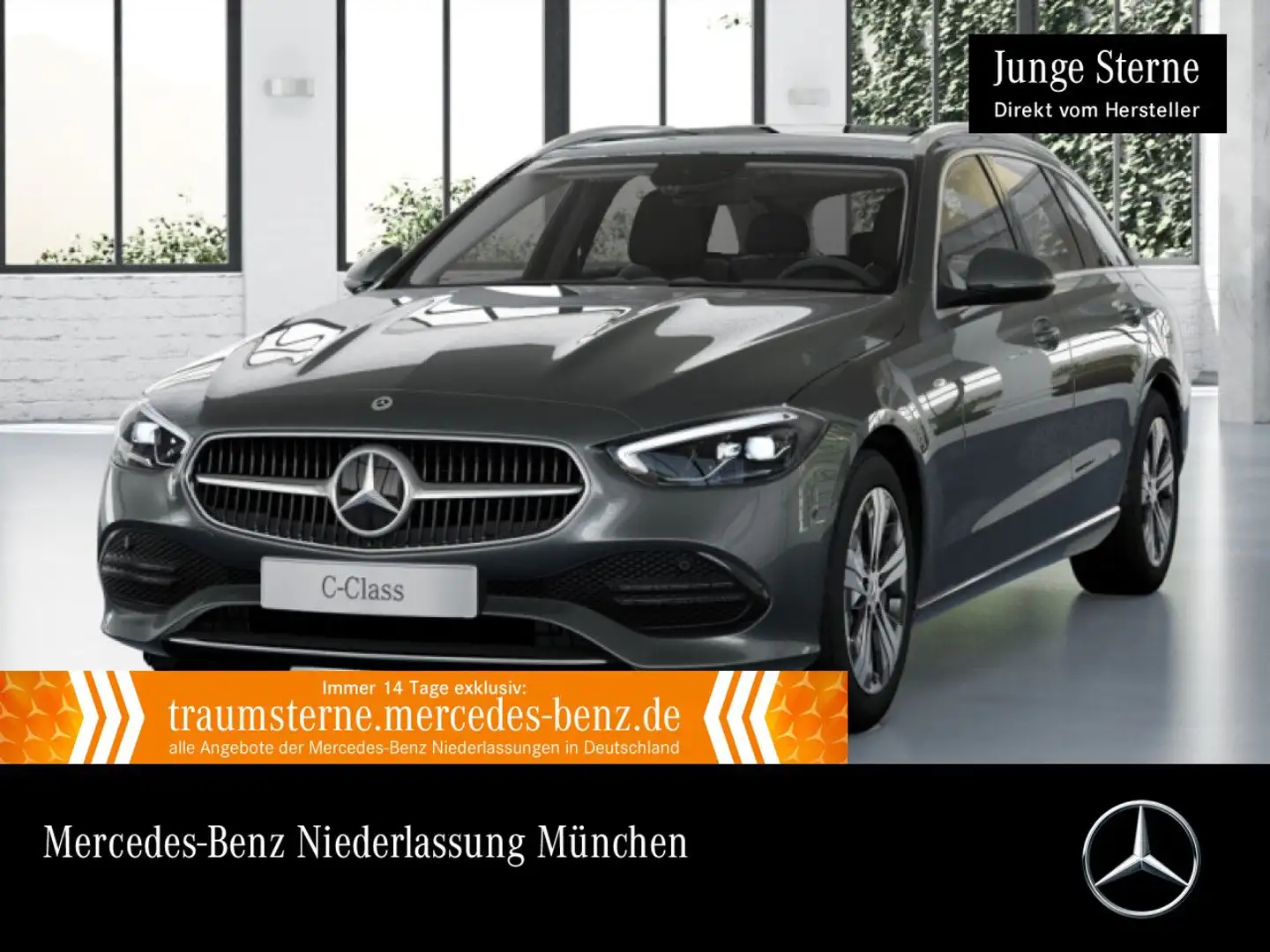 Mercedes-Benz C 300 de T AVANTG+PANO+AHK+LED+KAMERA+TOTW+KEYLESS Grau - 1