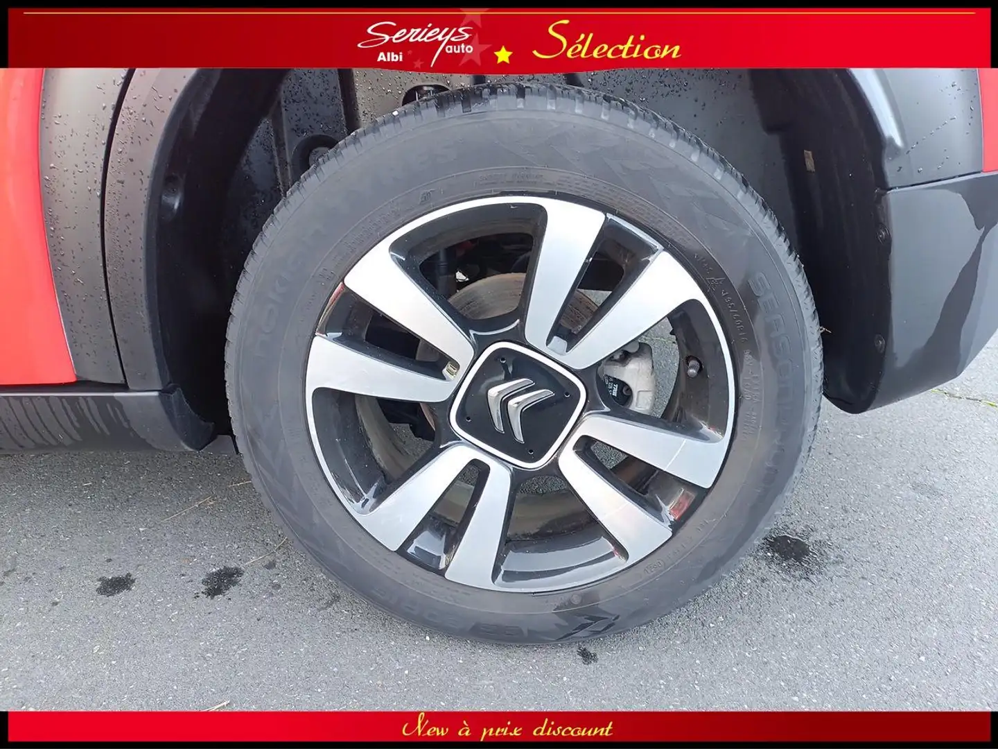 Citroen C3 Aircross SHINE BUSINESS TURBO 110 GPS-CUIR-TETE HAUTE Rood - 2