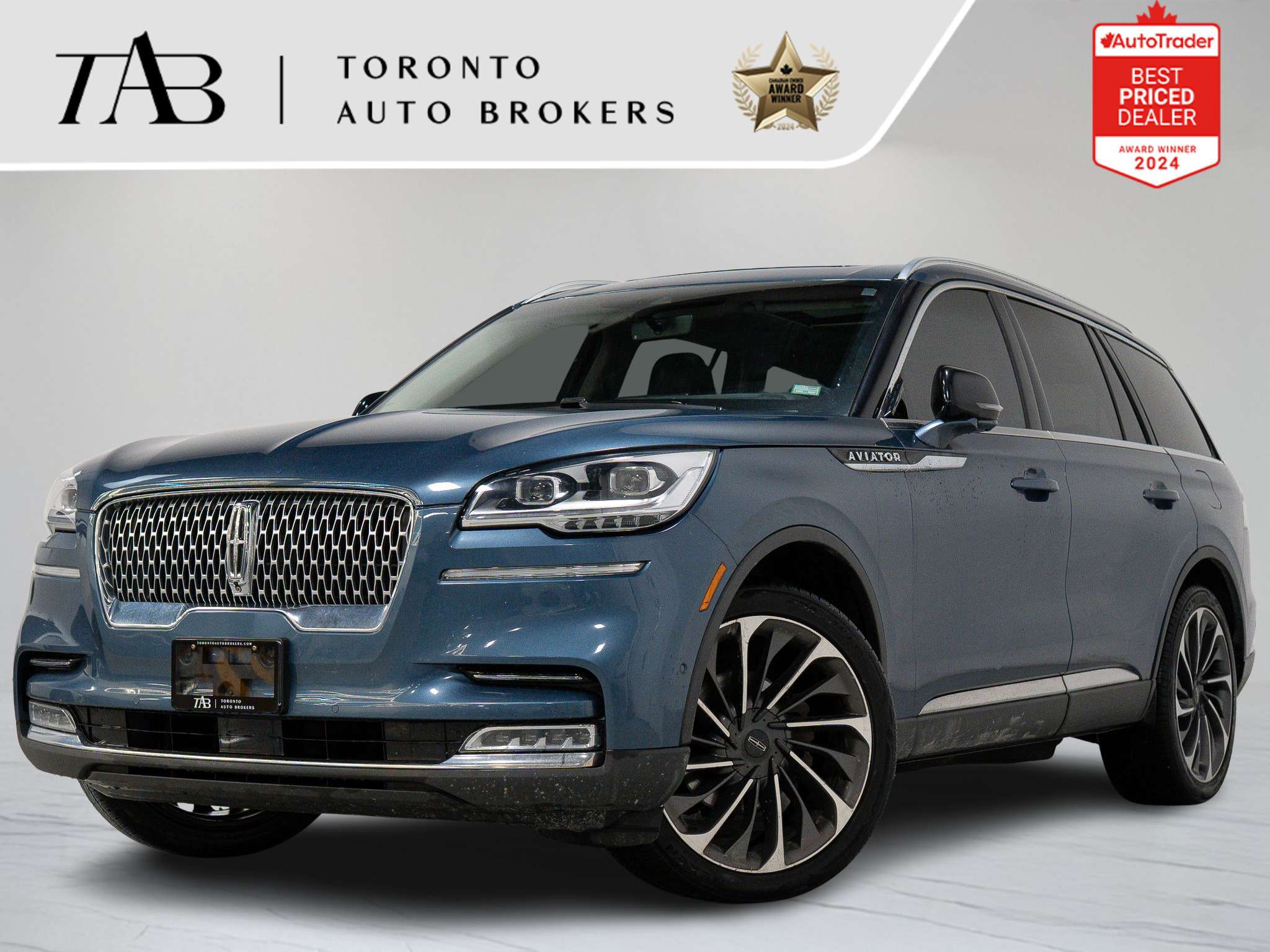 Blue 2020 Lincoln Aviator Reserve AWD SUV / Crossover All-Wheel Drive Automatic