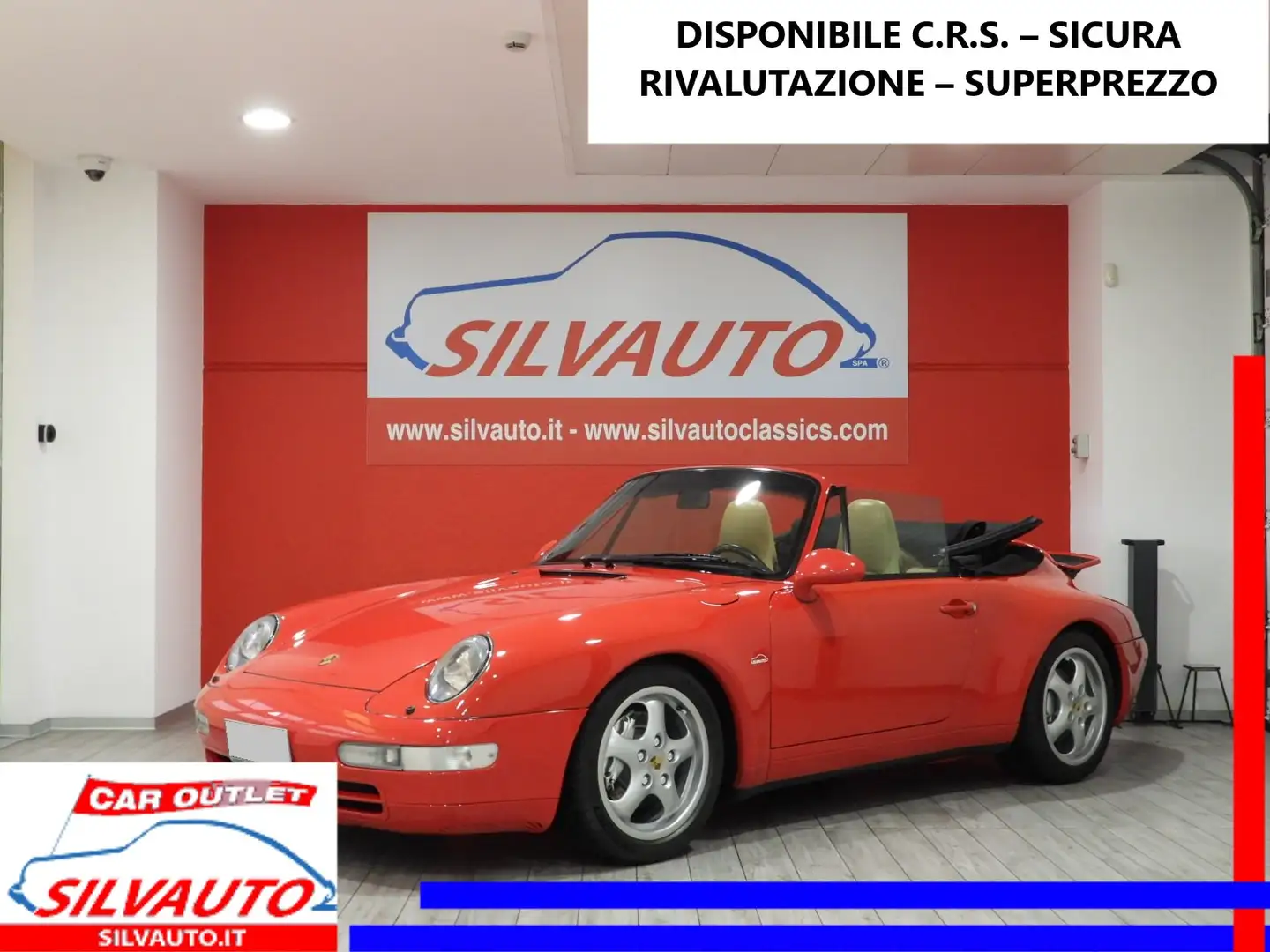 Porsche 993 911 CARRERA 4 CABRIOLET - DISPONIBILE CRS (1995) Rosso - 1