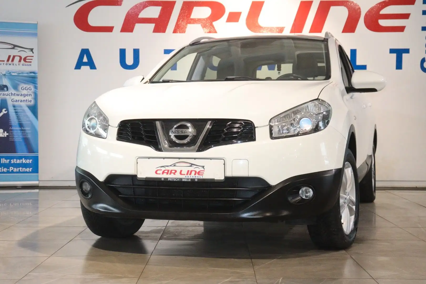 Nissan Qashqai+2 *7-Sitzer*Navi*Panorama*AHK 1,4t* Blanc - 1