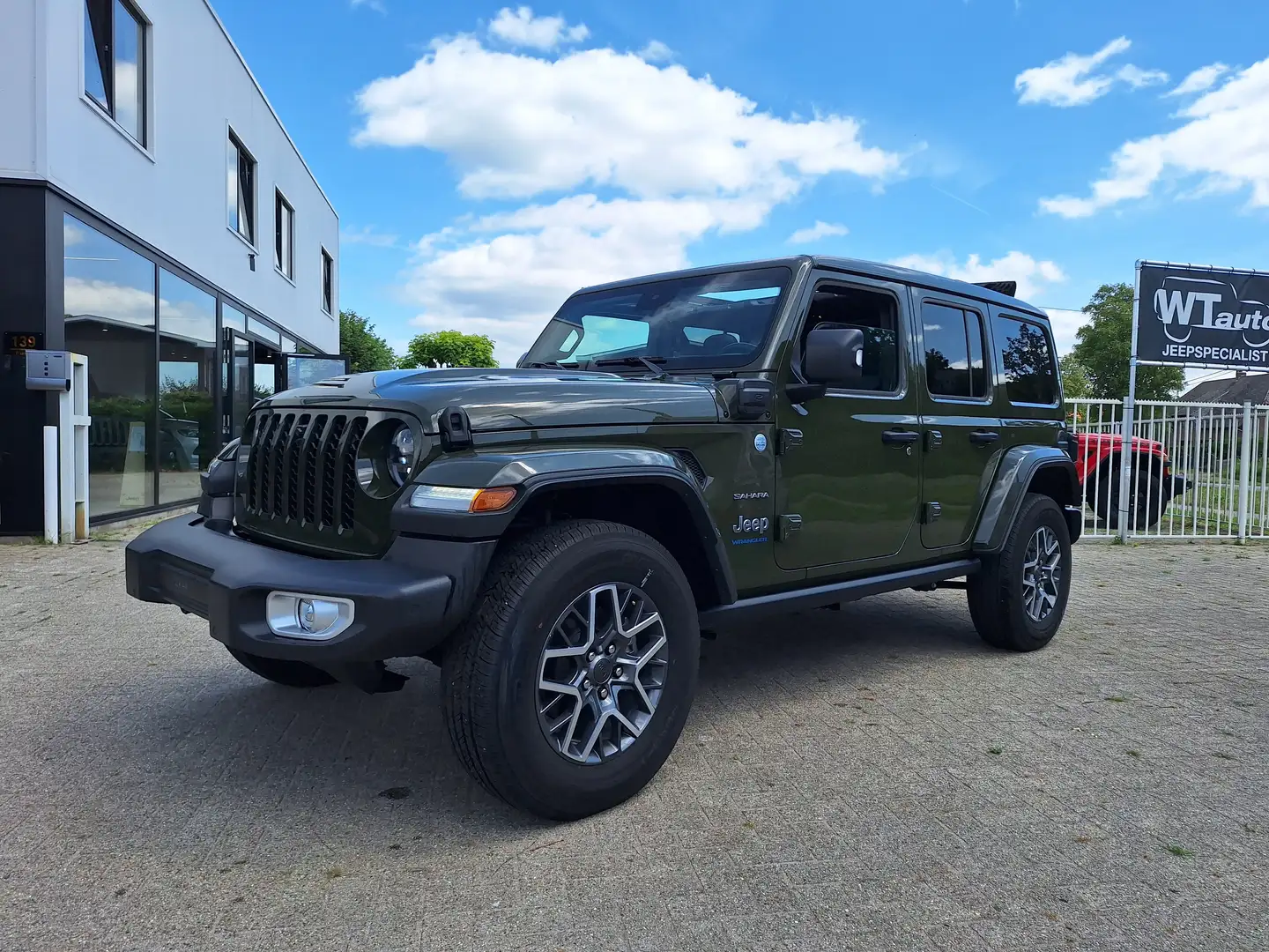 Jeep Wrangler PHEV 2.0 Turbo 4xe Sahara SKY ONE TOUCH Zielony - 2