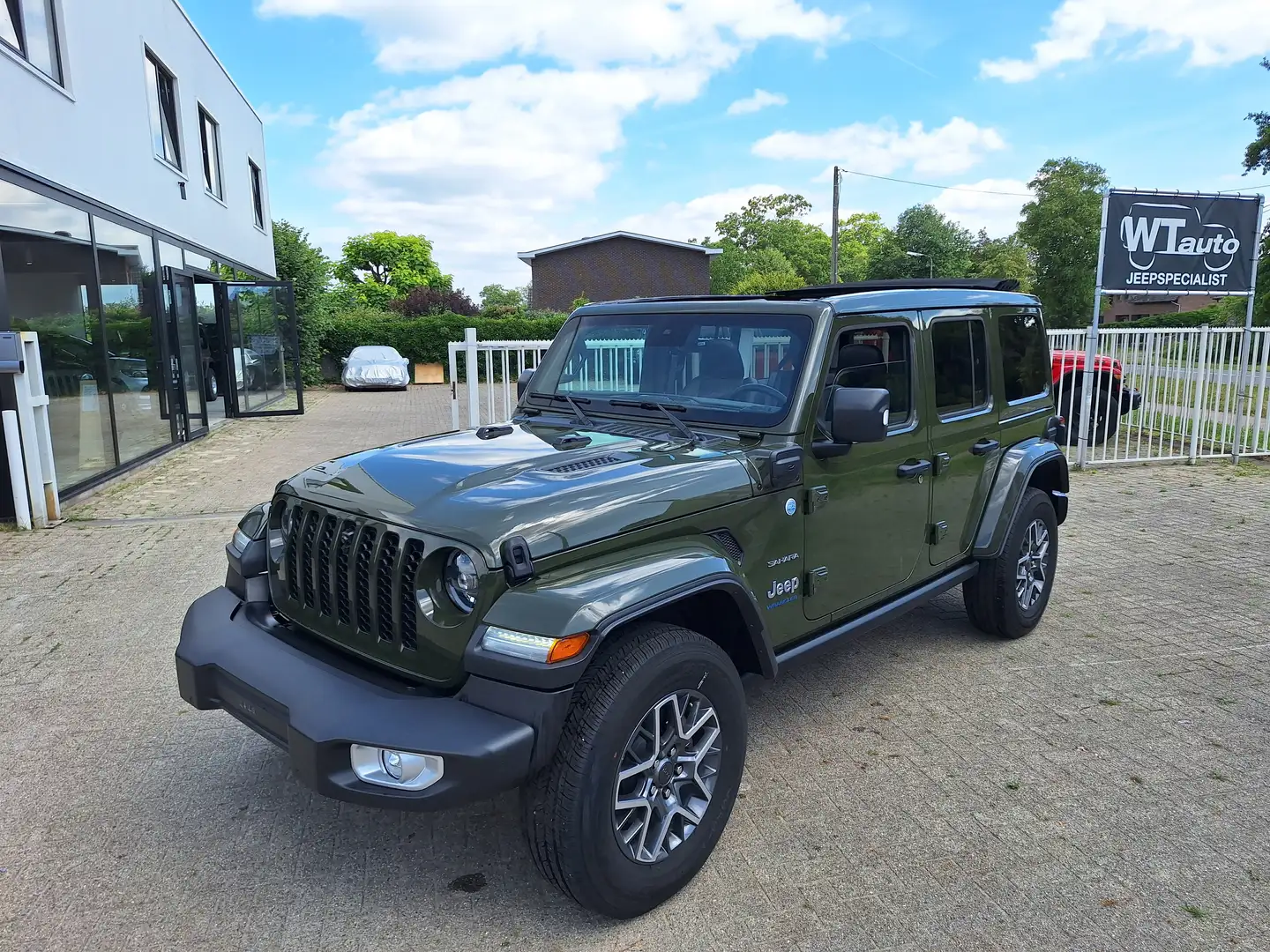 Jeep Wrangler PHEV 2.0 Turbo 4xe Sahara SKY ONE TOUCH Zielony - 1
