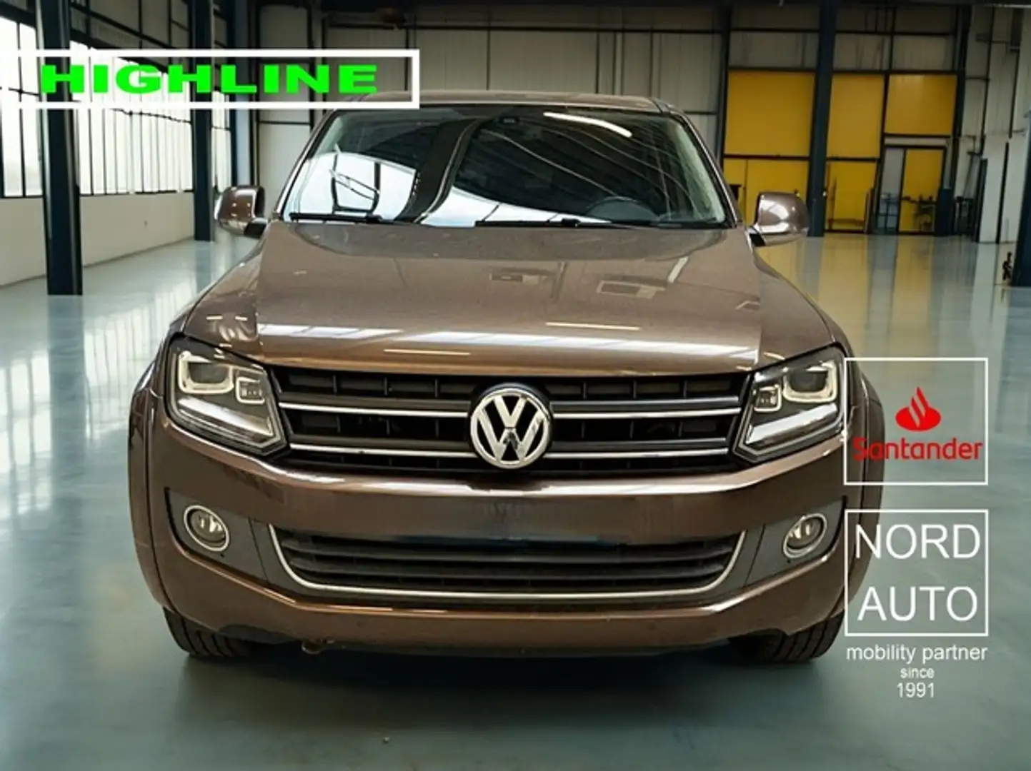 Volkswagen Amarok 2.0Tdi HIGHLINE 4x4 Autom. Leder/Navi/Kam Braun - 1