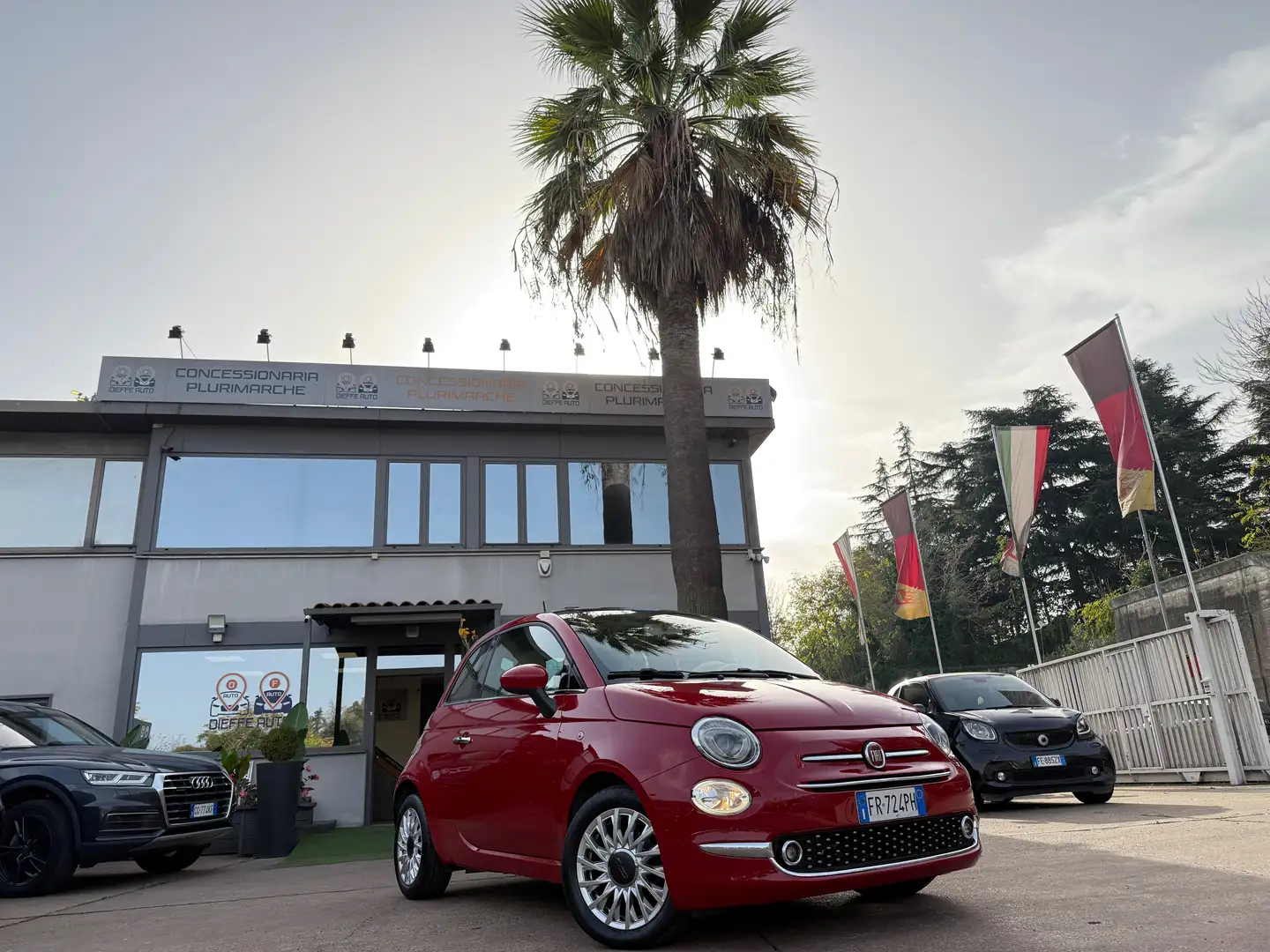 Fiat 500 1.3 mjt Lounge euro 6 diesel Rosso - 1