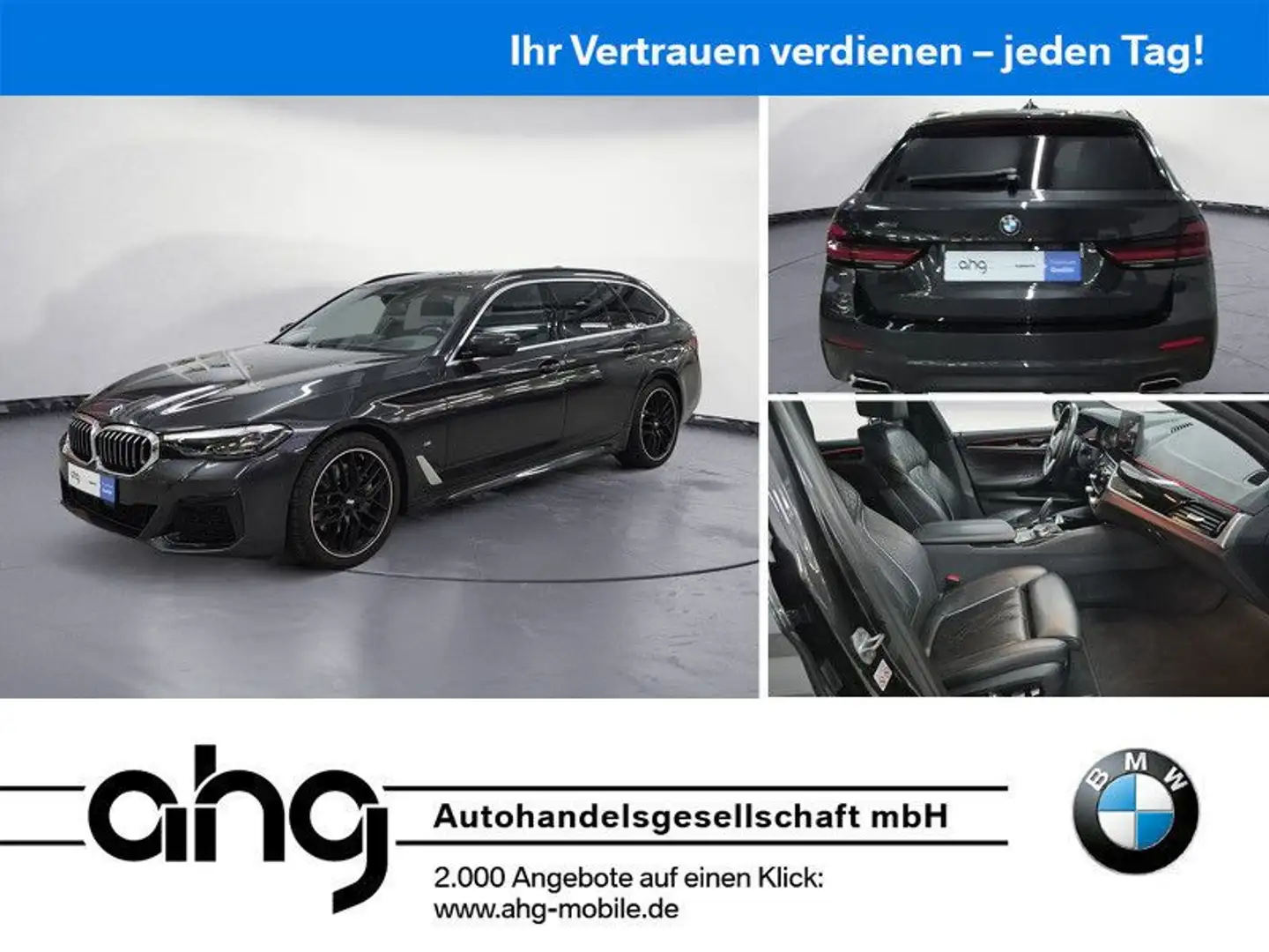 BMW 540 i xDrive Touring M-Sport Navi Leder Tempom.ak Grau - 1