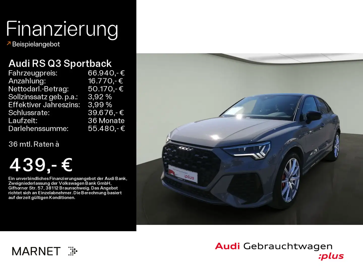 Audi RS Q3 *Navi*Matrix*SONOS*AHK*PDC*Pano*V Grau - 1