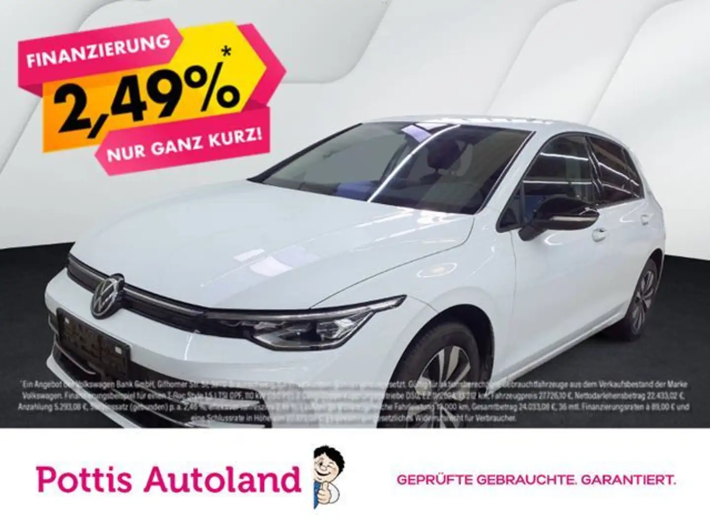 Volkswagen Golf 1.5 TSI GOAL AHK NAVI PDC SITZHZG LED Weiß - 1
