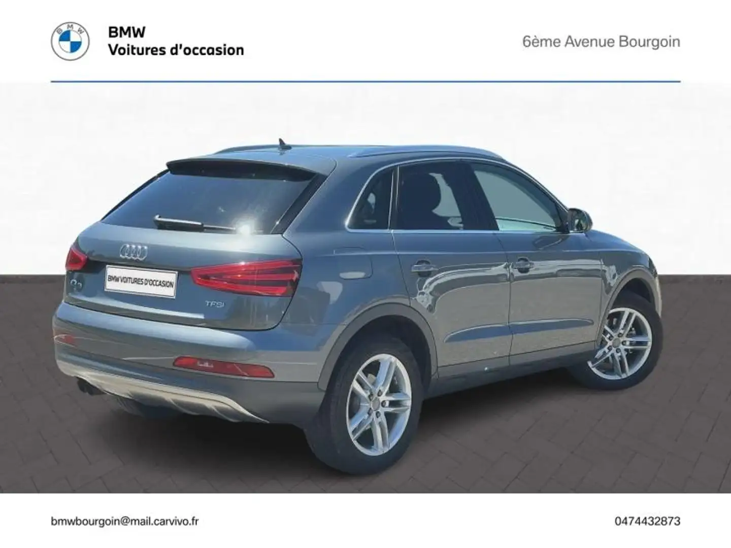 Audi Q3 1.4 TFSI 150ch ultra COD Ambiente Gris - 2