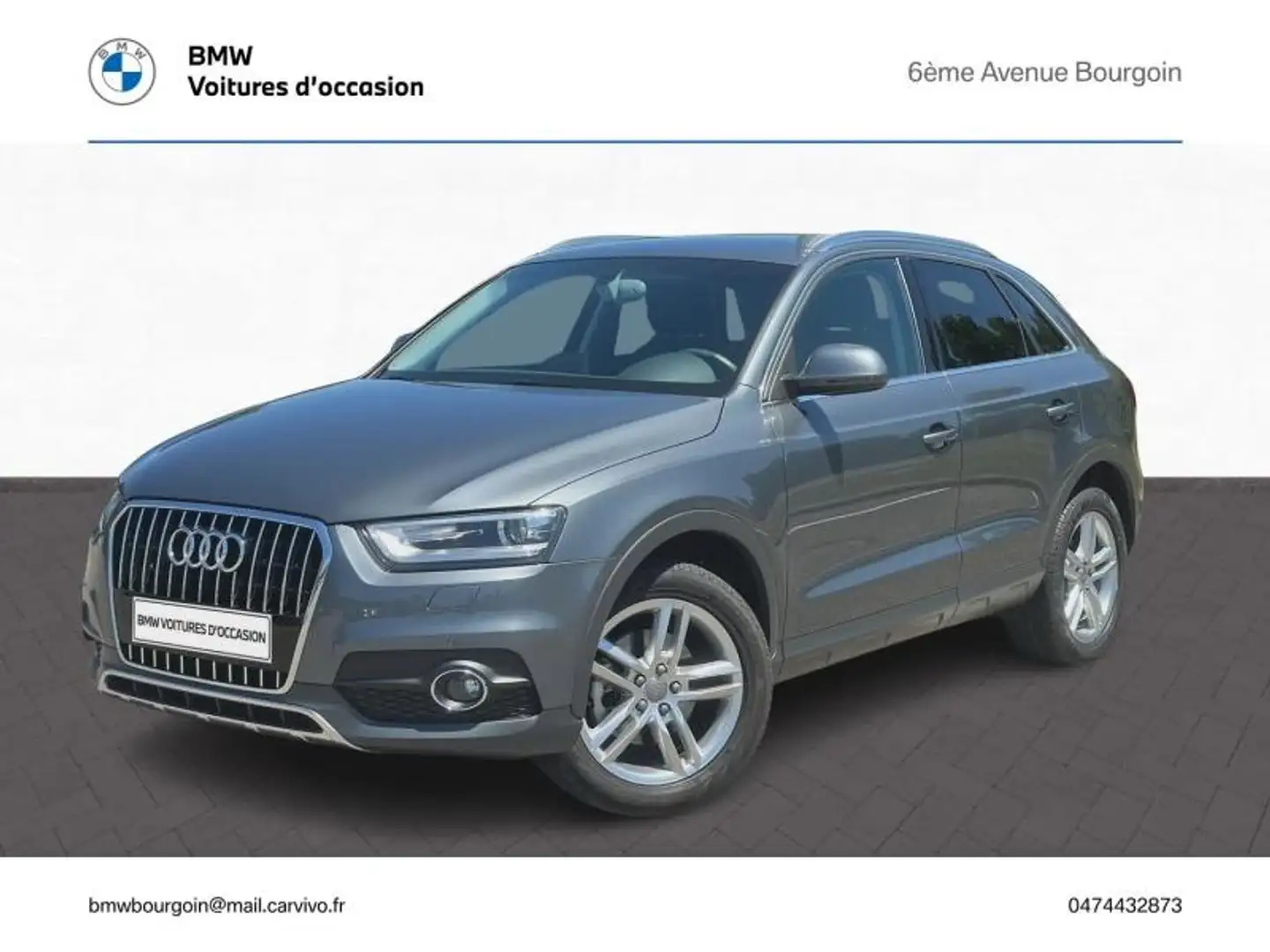 Audi Q3 1.4 TFSI 150ch ultra COD Ambiente Gris - 1