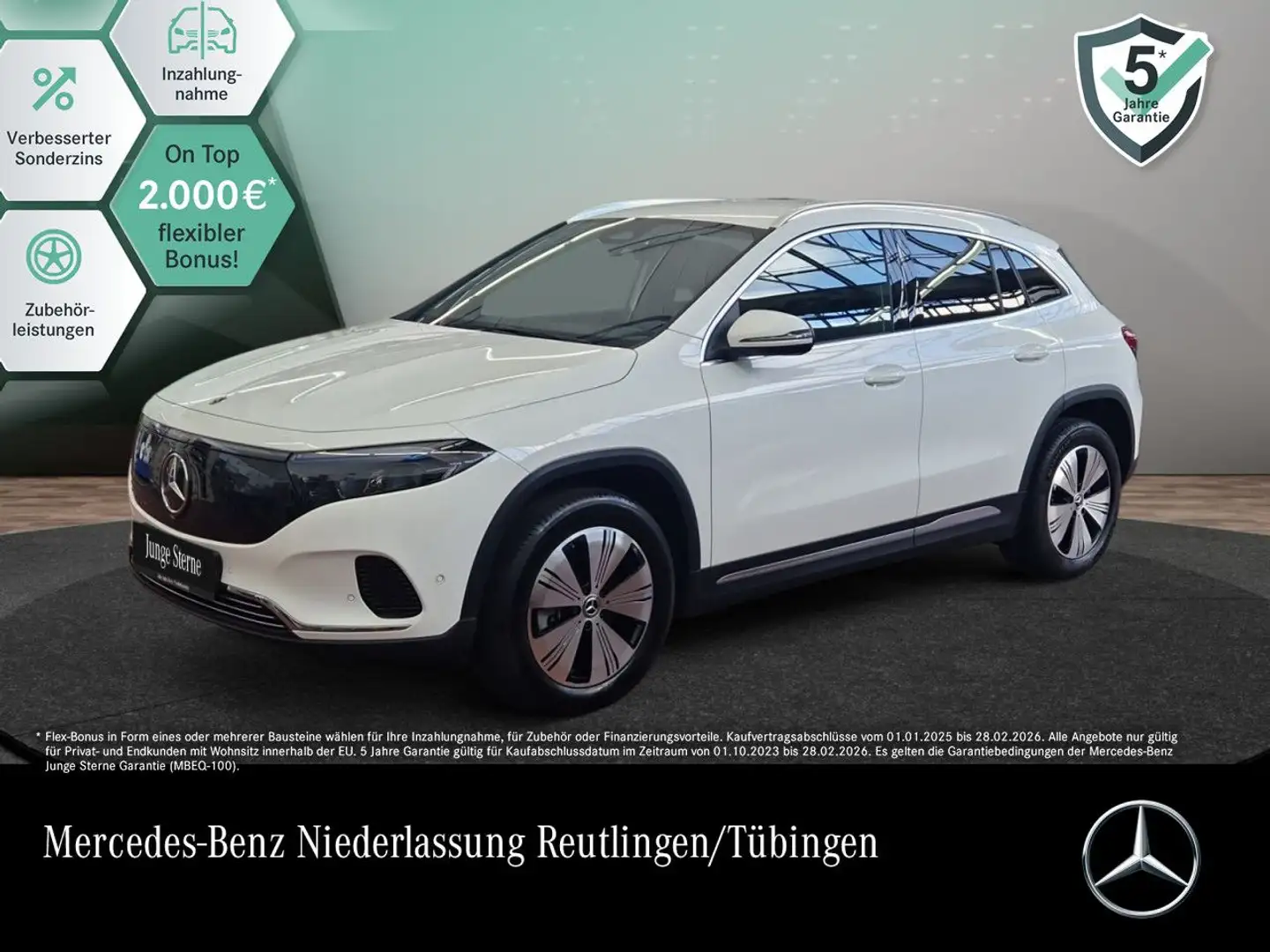 Mercedes-Benz EQA 300 4M PROG+ADVANCED+AHK+KAMERA+SPUR Alb - 1