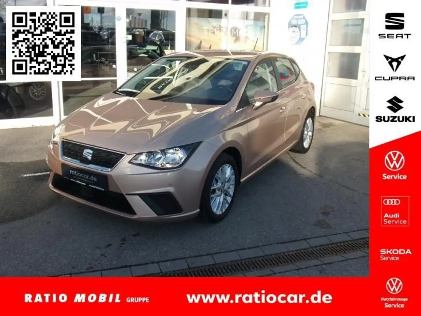 SEAT Ibiza IBIZA STYLE 1.0 ECOTSI SITZH. FREISPR. EINPARKH. Beige - 1