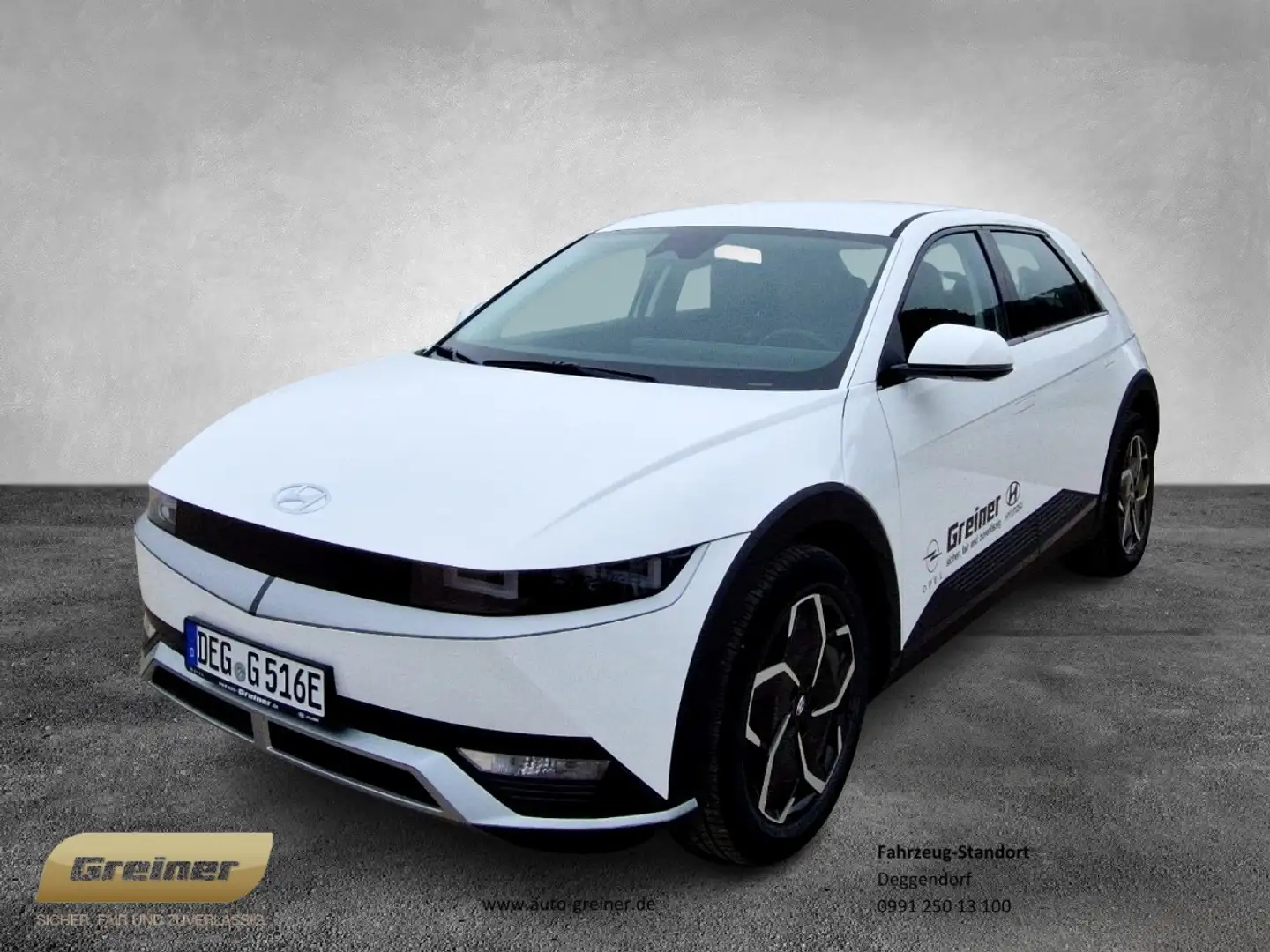 Hyundai IONIQ 5 58 kWh DYNAMIQ-Paket NAVI|KAMERA|PDC Weiß - 1