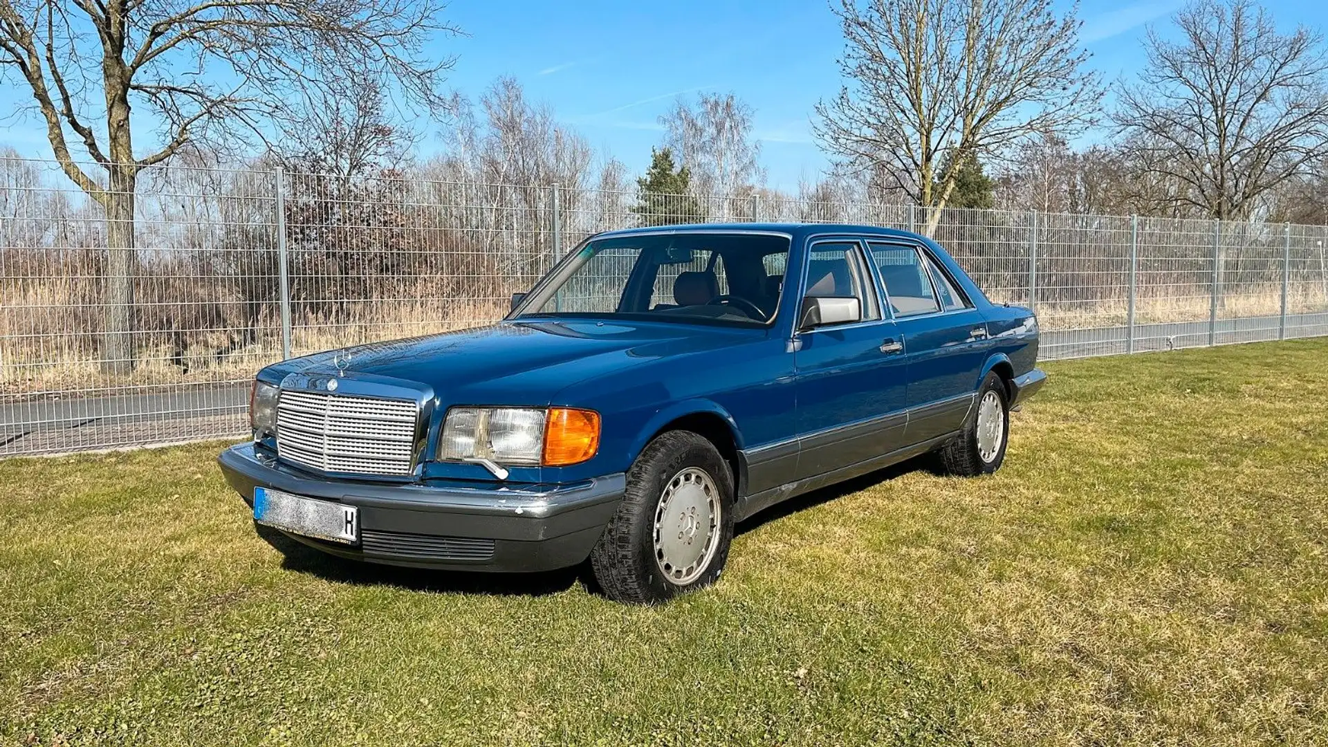 Mercedes-Benz 560 SEL W126 KLIMA Mavi - 1