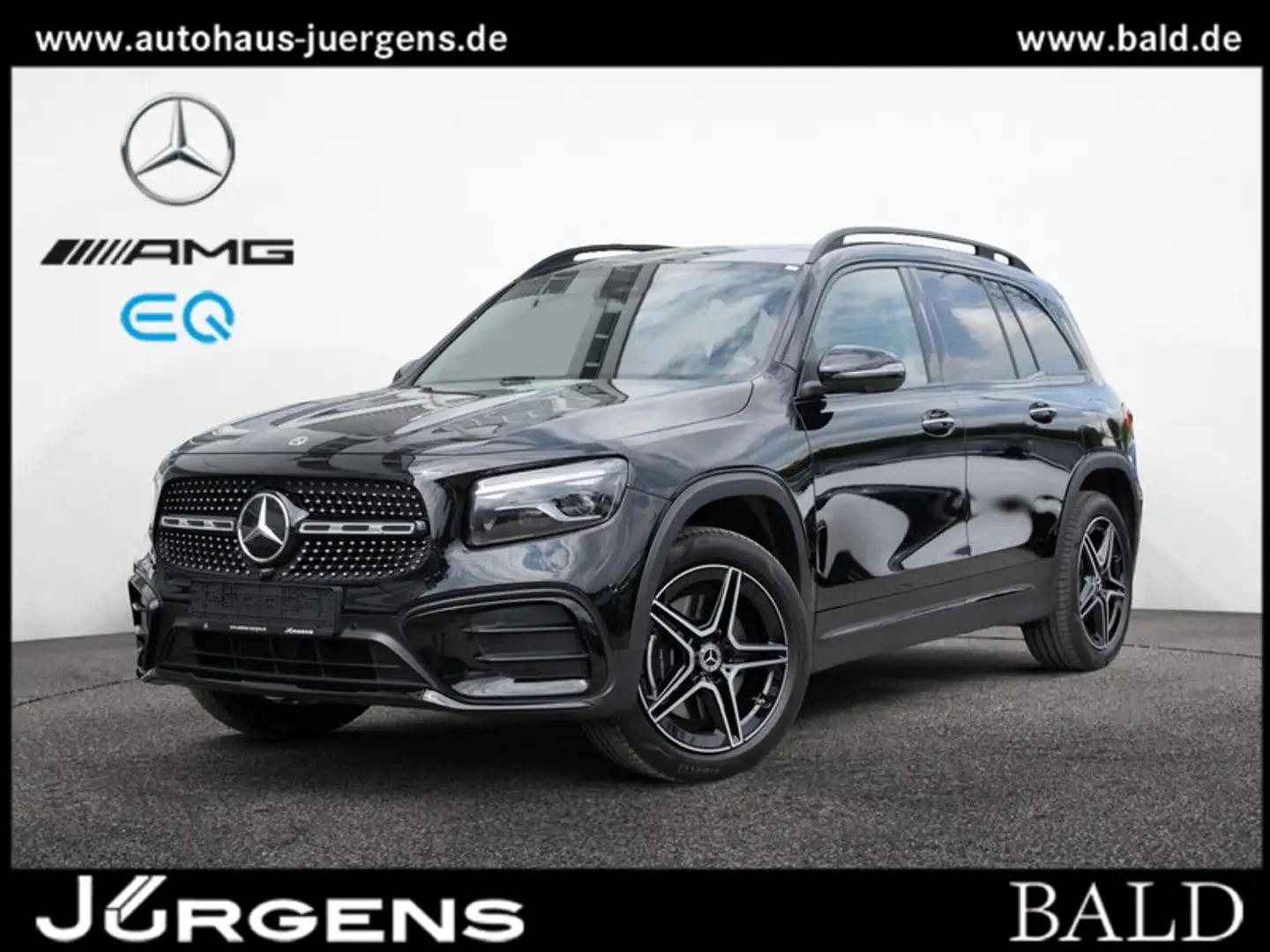 Mercedes-Benz GLB 220 4M AMG-Sport/360/Pano/AHK/Night/Totw/19" Zwart - 1