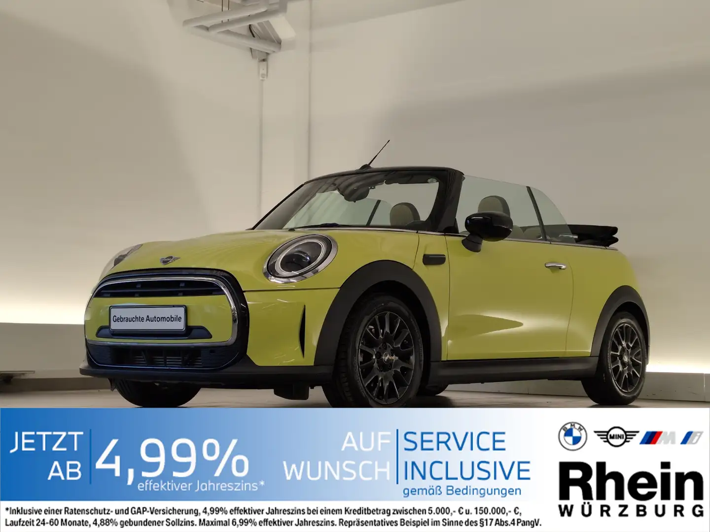 MINI Cooper Cabrio LED/Shz/DAB/ISOFIX LED/Shz/DAB/ISOFIX Galben - 1