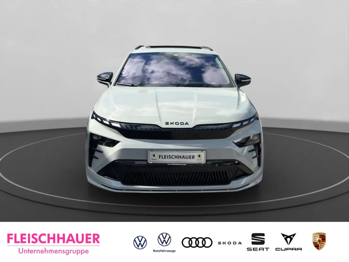 Skoda Enyaq RS 84 kWh HUD AHK-klappbar El. Panodach Navi Digit Gris - 2