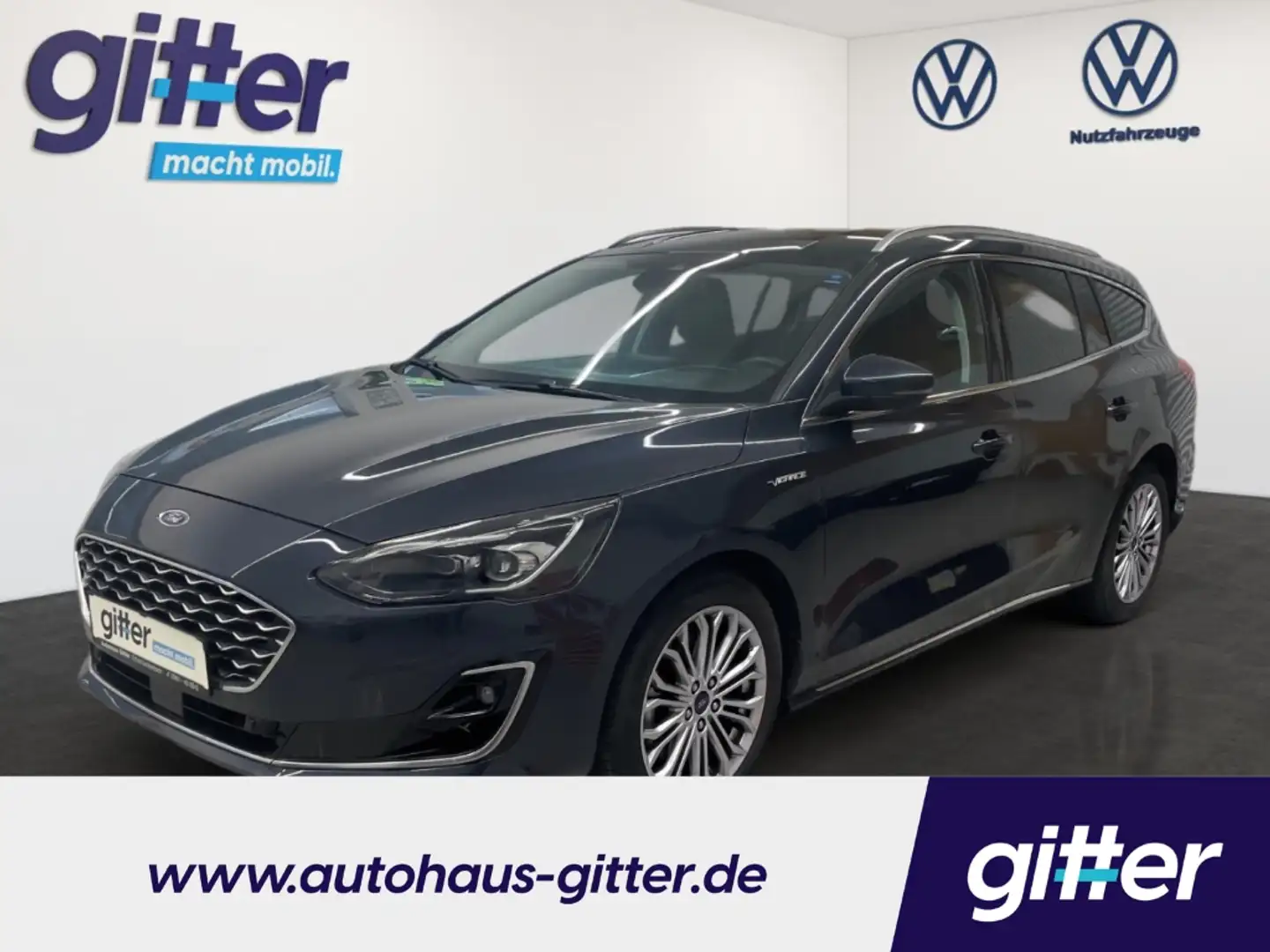 Ford Focus Turnier Vignale 1.0 LEDER  HEAD UP LED ACC CARPLAY Azul - 1