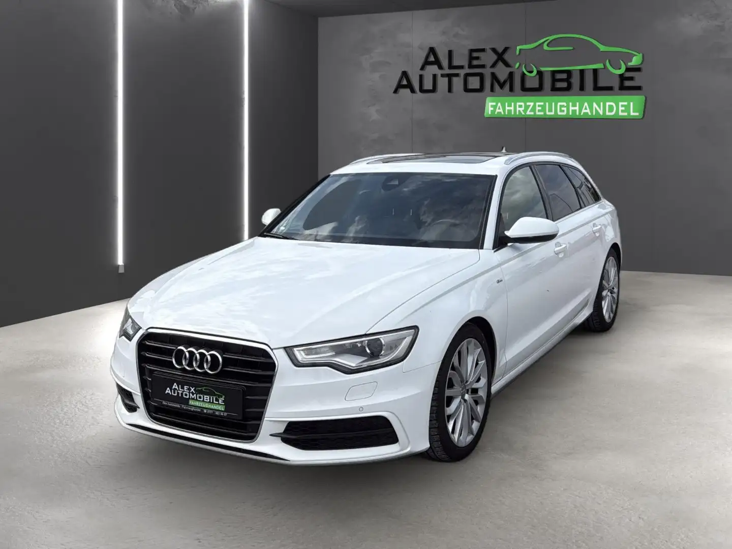 Audi A6 Avant 2.0 TDI ultra S line*Leder*Navi*AHK* Weiß - 2